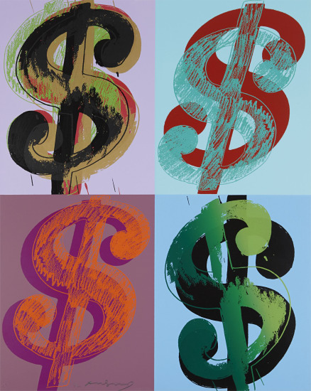 Andy Warhol - $ (Quadrant) (see F. & S. 283)