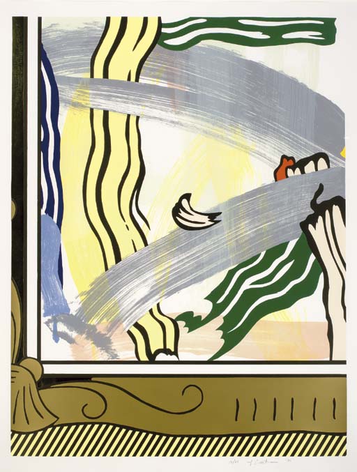 Roy Lichtenstein - Painting in a Gold Frame, from the Paintings Series