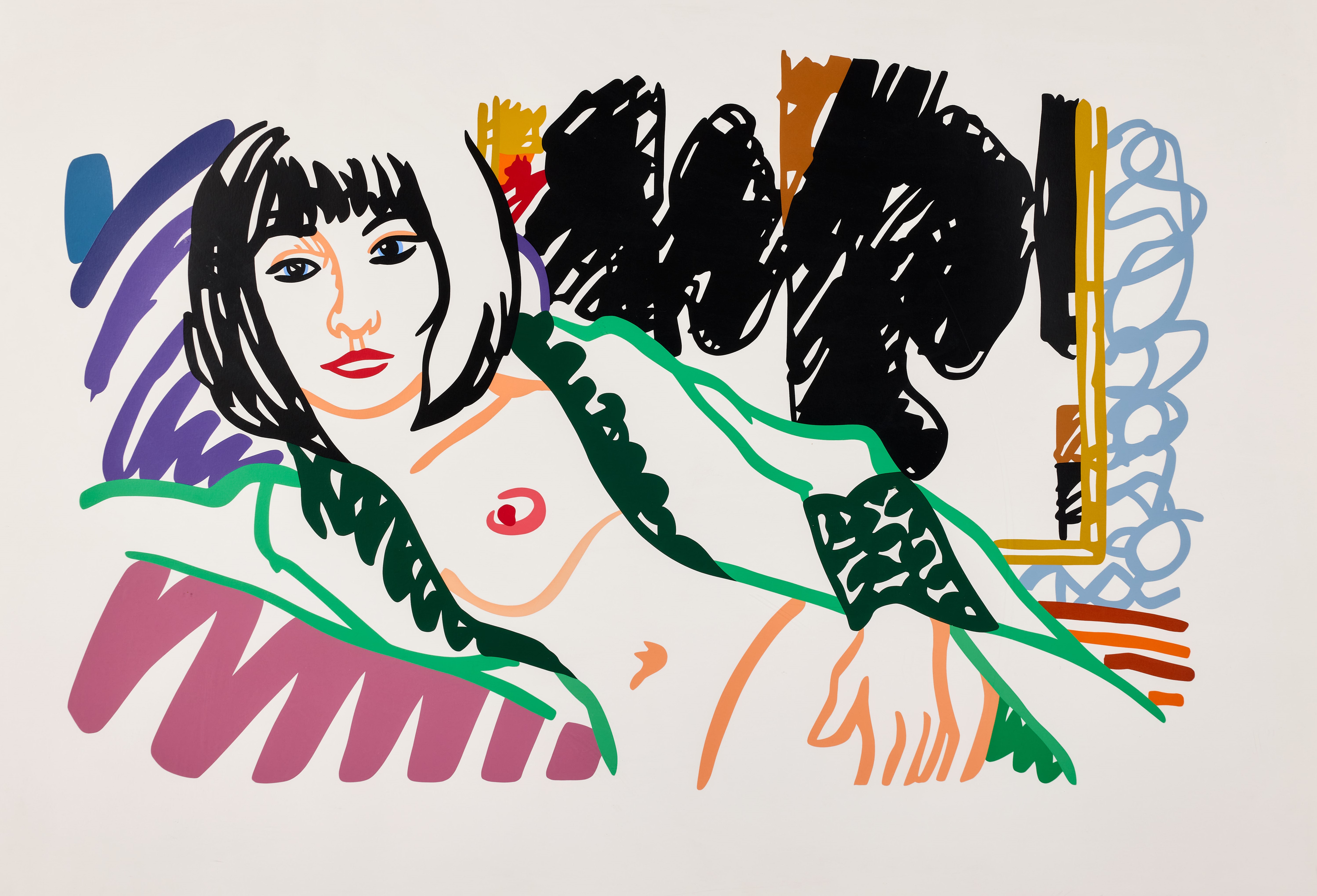 Tom Wesselmann - Monica in Robe with Motherwell