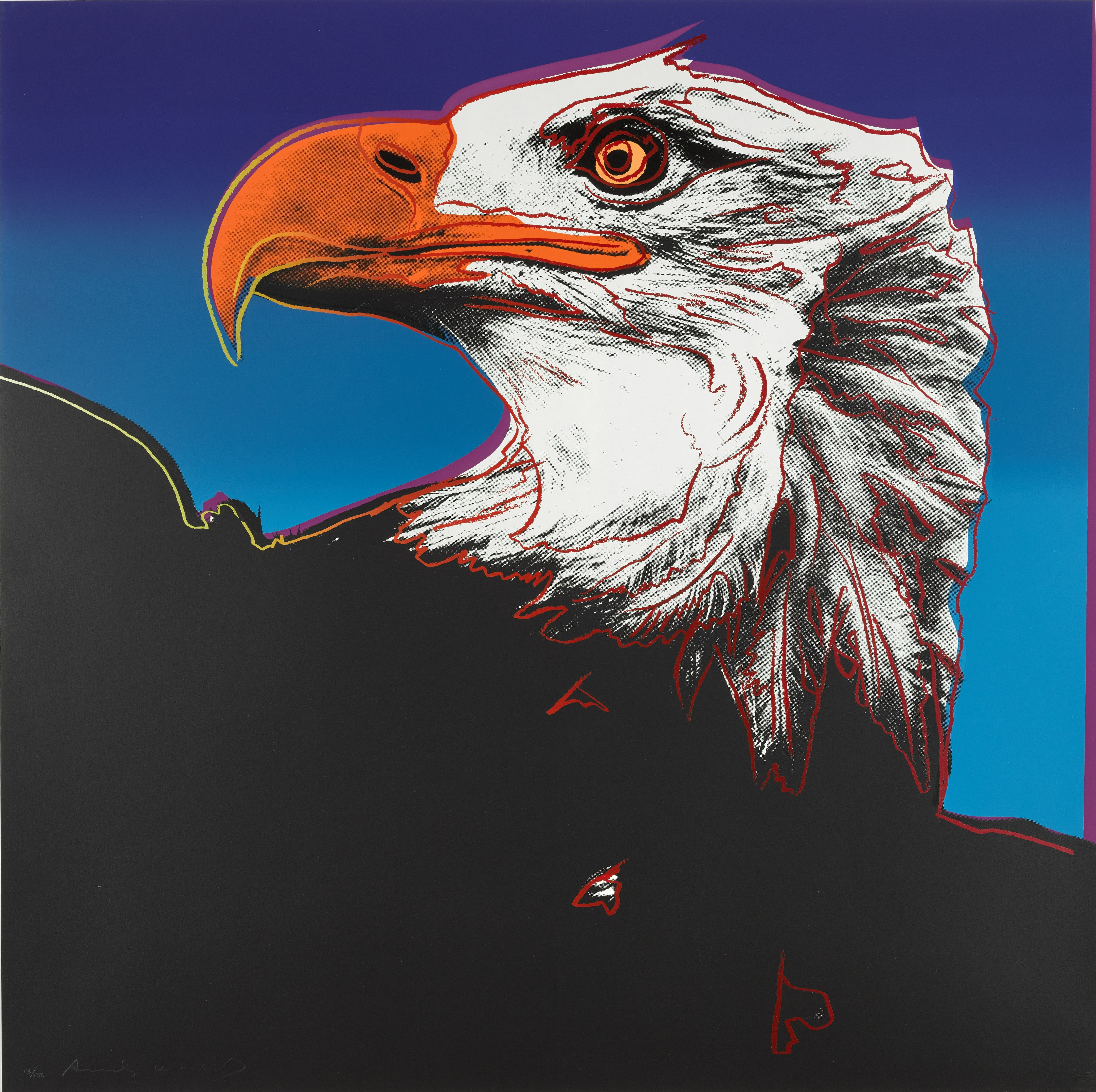 Andy Warhol - Bald Eagle, from Endangered Species