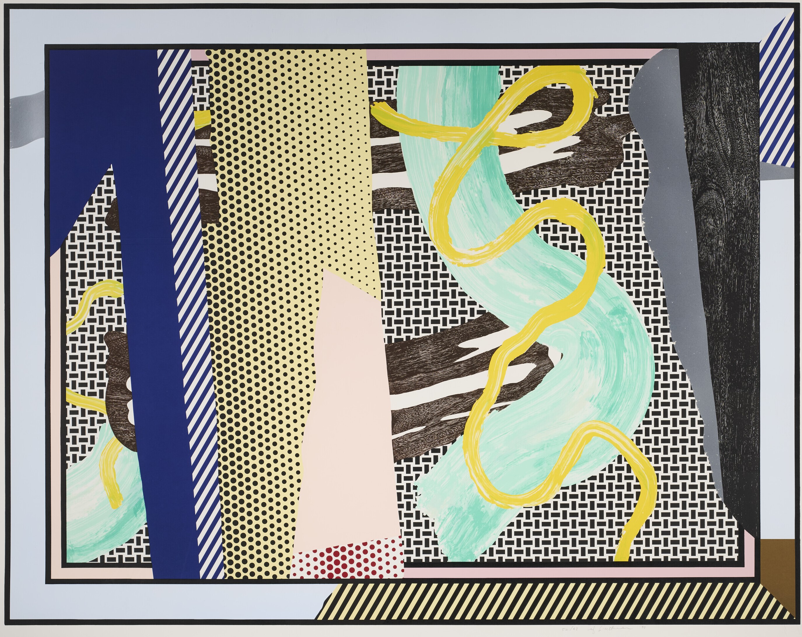 Roy Lichtenstein - Reflections on Brushstrokes, from Reflections Series