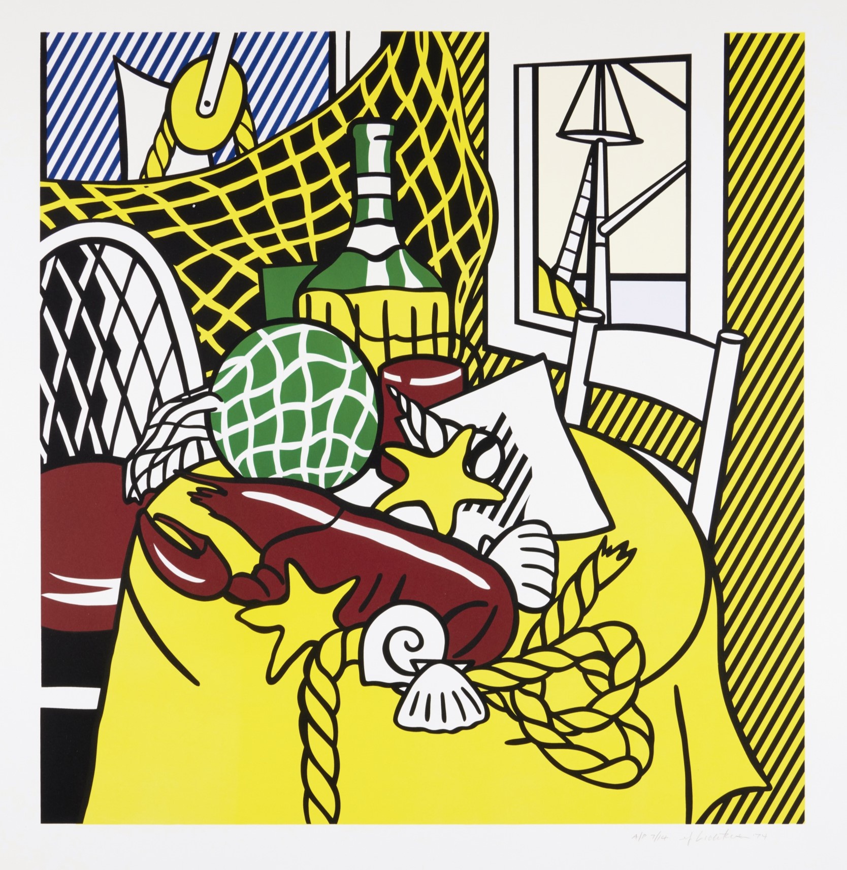 Roy Lichtenstein - Still Life with Lobster, from the Six Still Lifes series (Corlett 129; RLCR 2310)