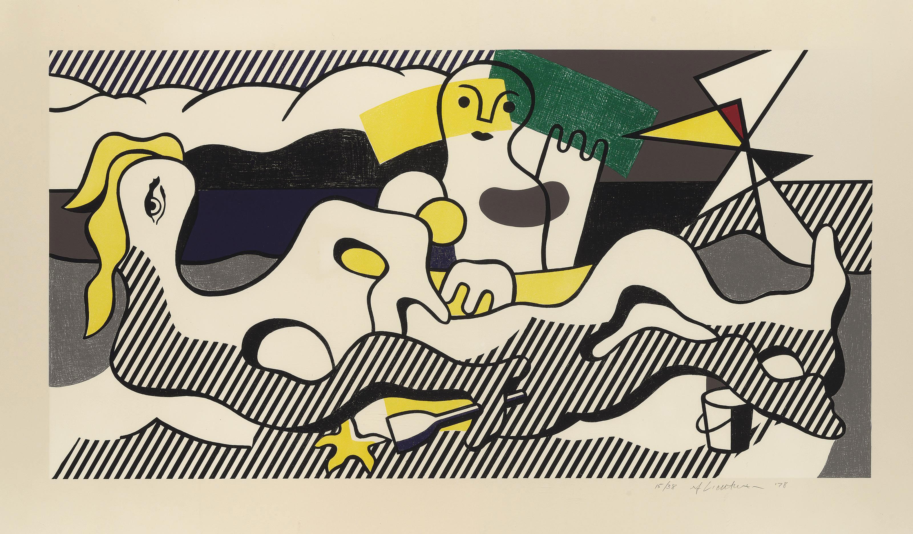 Roy Lichtenstein - At the Beach, from Surrealist Series