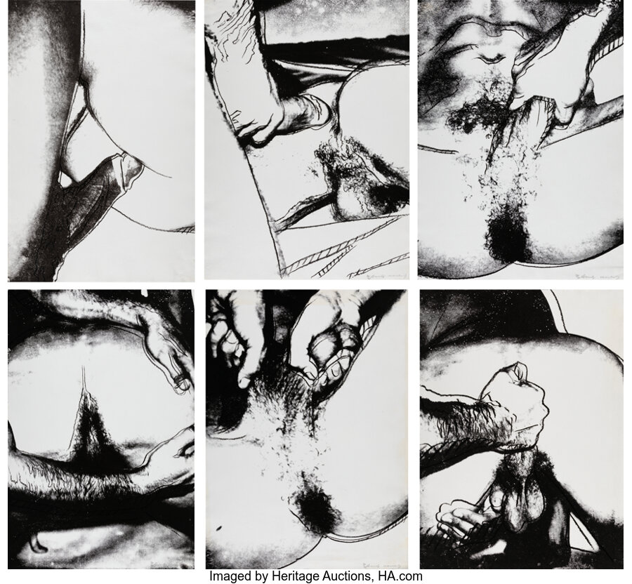 Andy Warhol - Sex Parts (complete portfolio, six works)