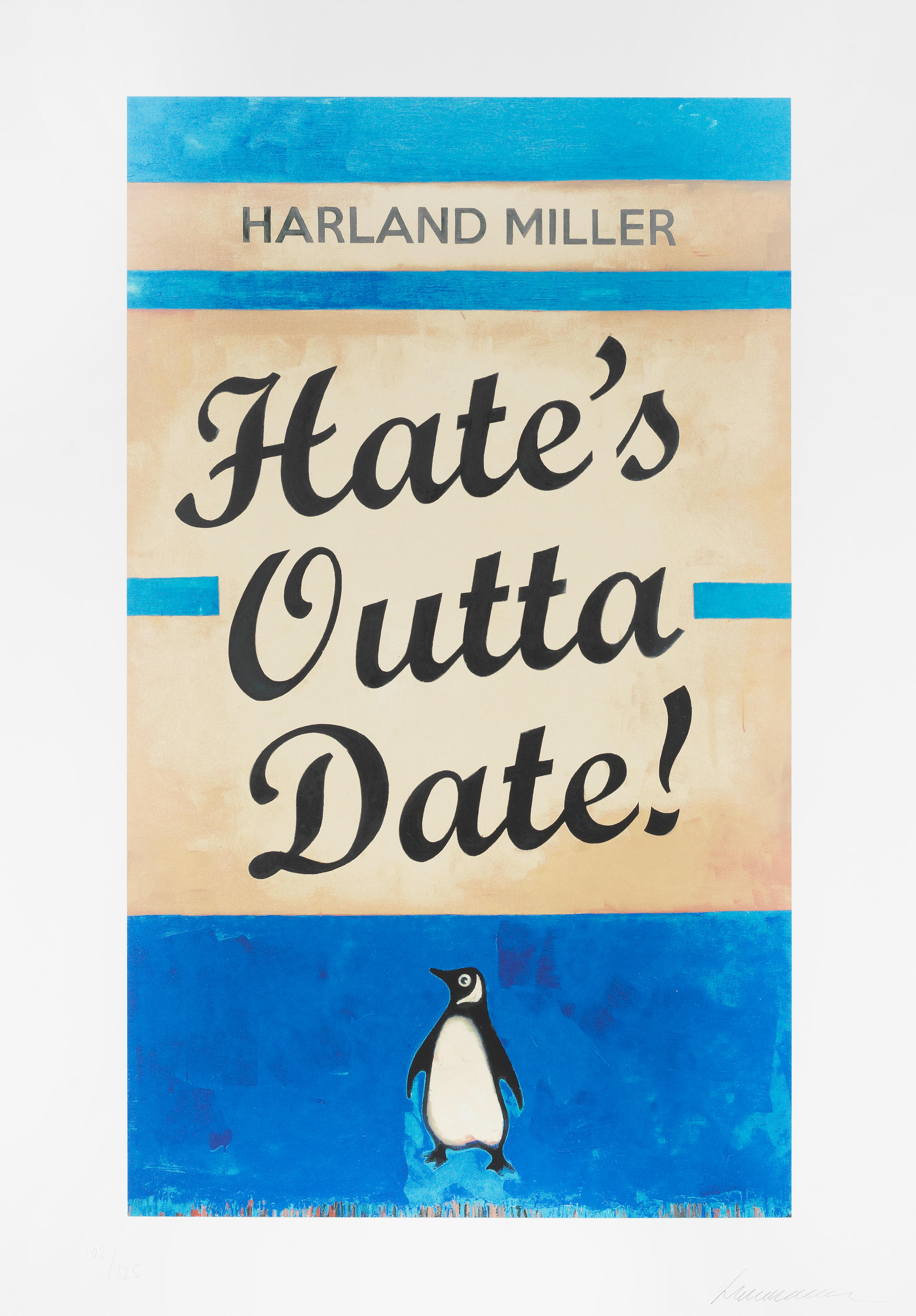 Harland Miller - Hate's Outta Date (Blue)