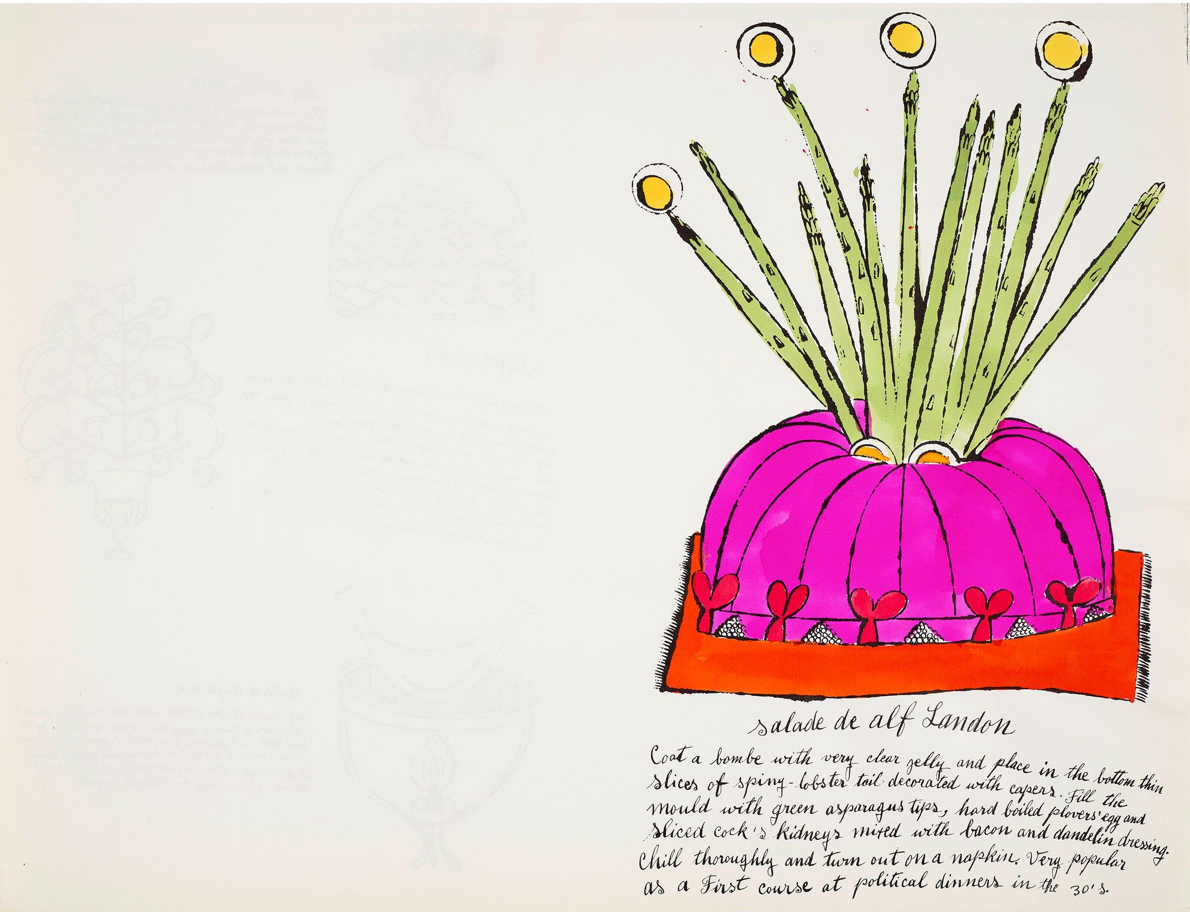 Andy Warhol - Salade de Alf Landon, from Wild Raspberries (Feldman & Schellmann IV.126A)