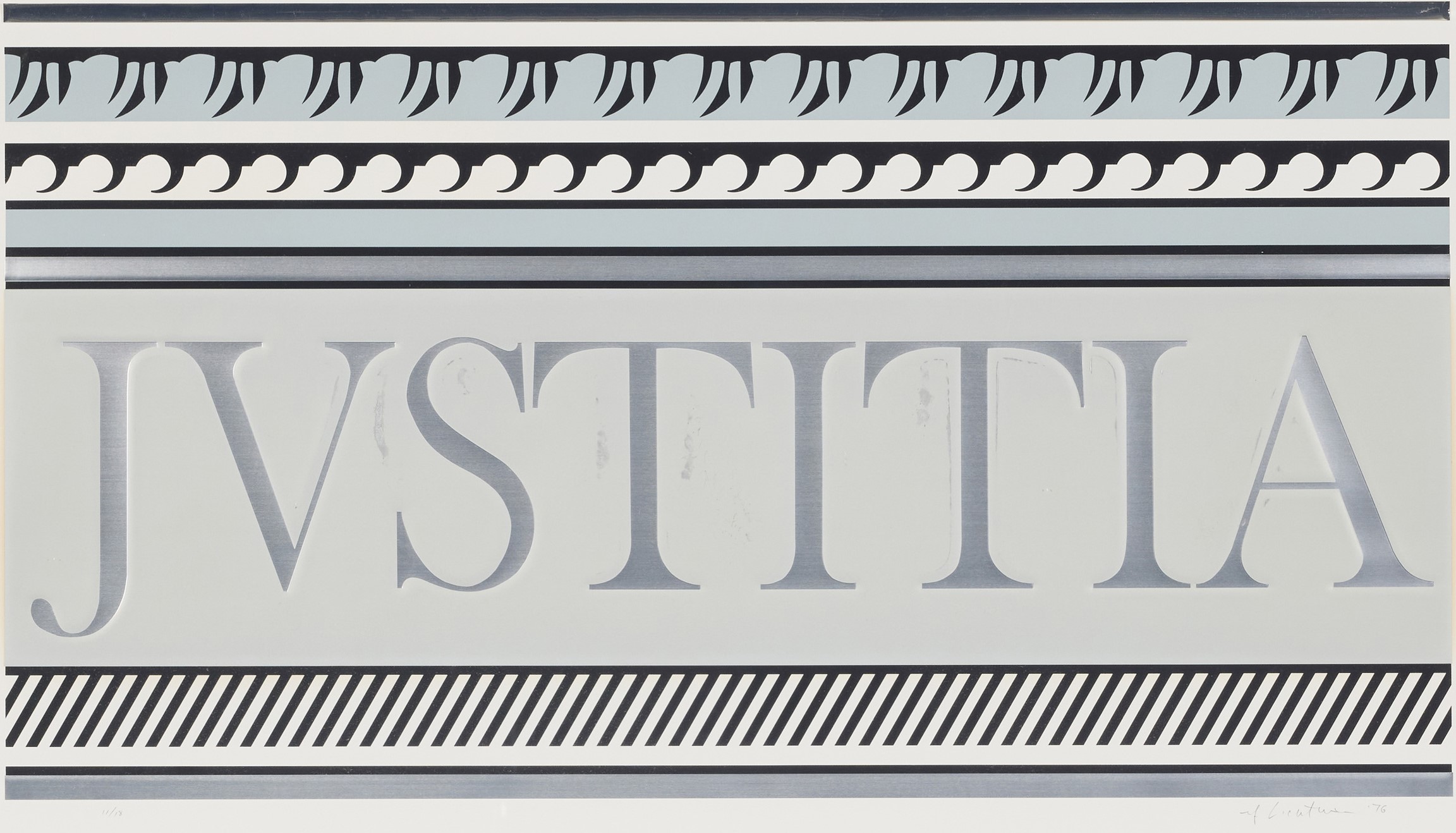 Roy Lichtenstein - Entablature XA (from the Entablature series)