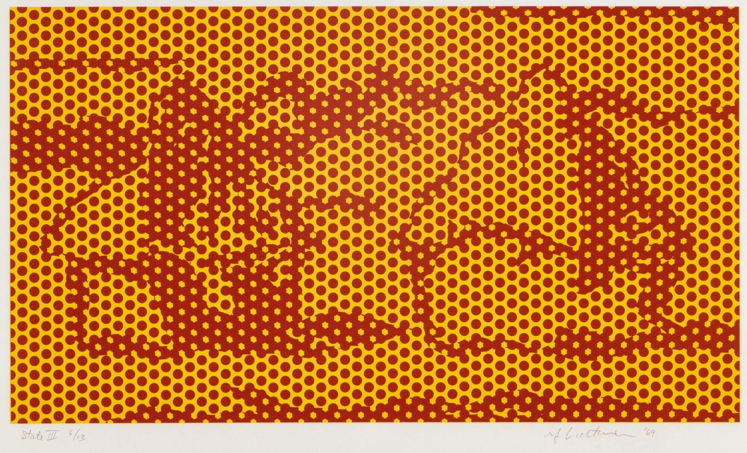 Roy Lichtenstein - Haystack #6, State III, from the Haystack series (Corlett 73; RLCR 1667)