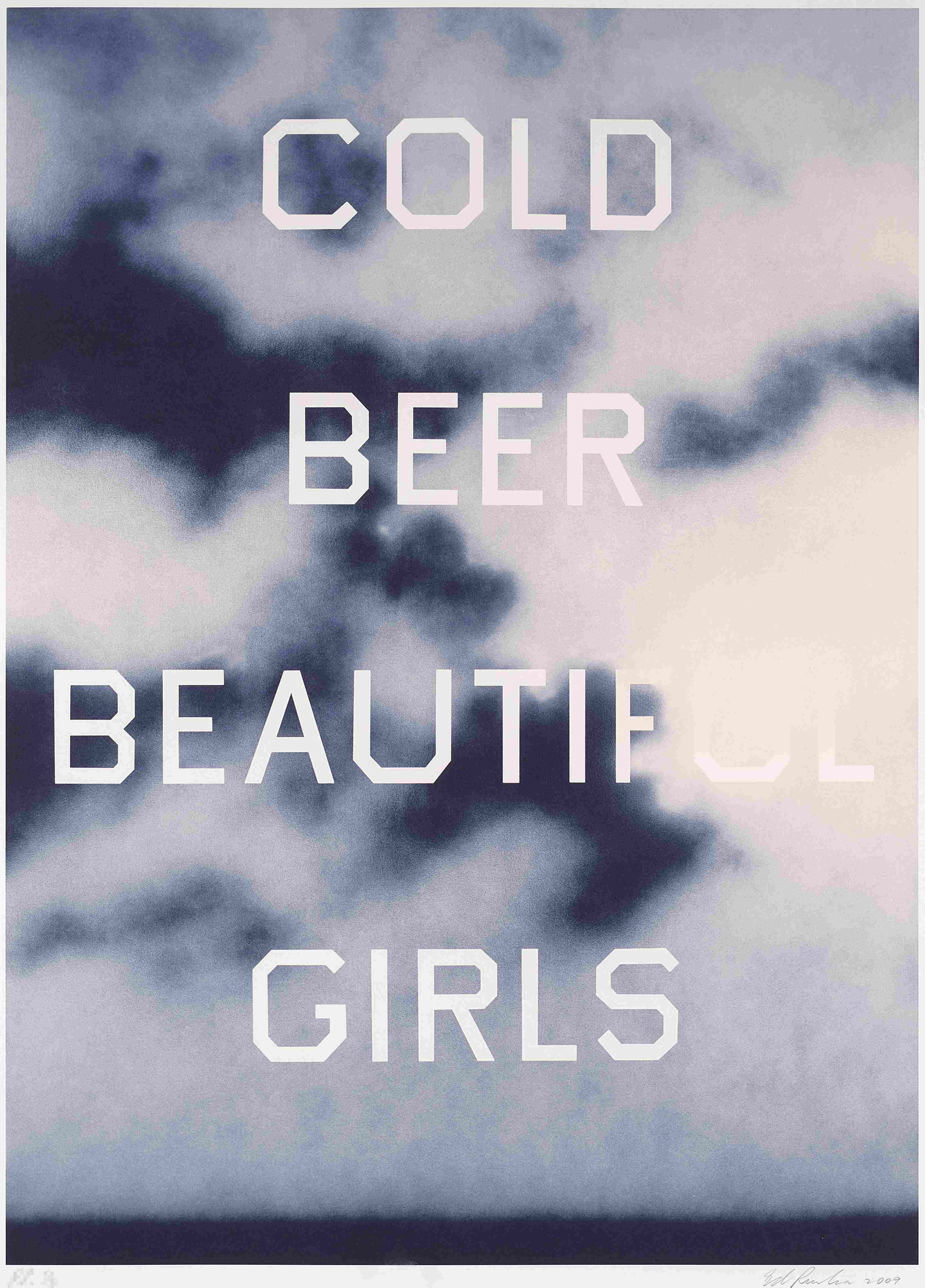 Ed Ruscha - Cold Beer Beautiful Girls