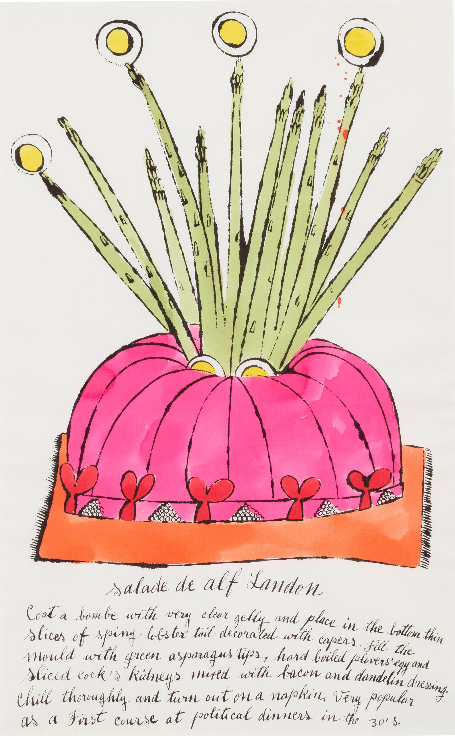 Andy Warhol - Salade de Alf Landon, from Wild Raspberries (Feldman & Schellmann IV.126A), 1959