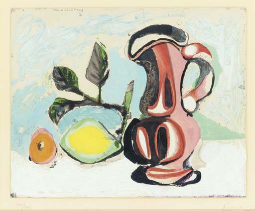 Pablo Picasso - Nature morte au citron et un pichet rouge