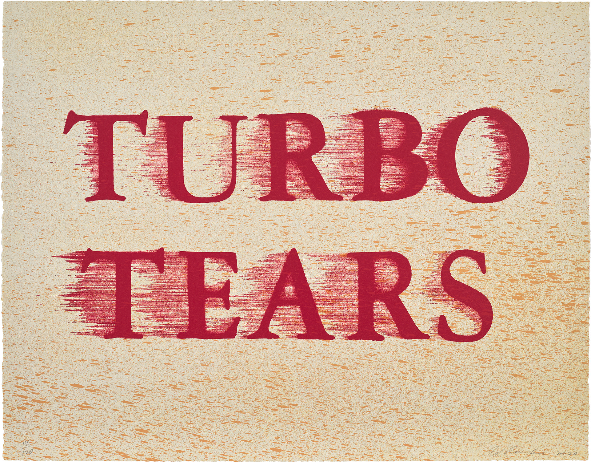Ed Ruscha - Turbo Tears, from Tate Modern 21 Years Print Portfolio
