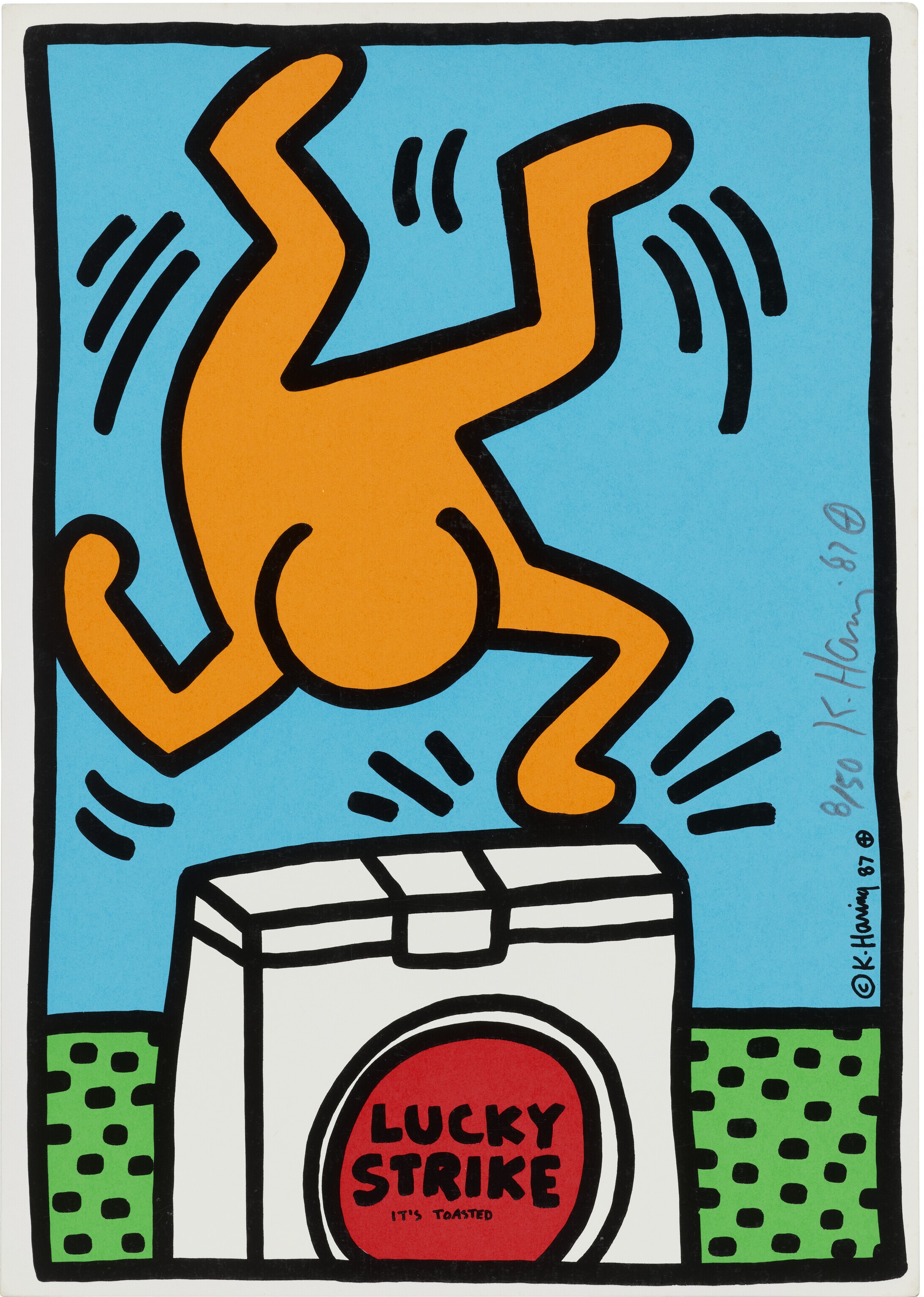 Keith Haring - One print, from: Lucky Strike