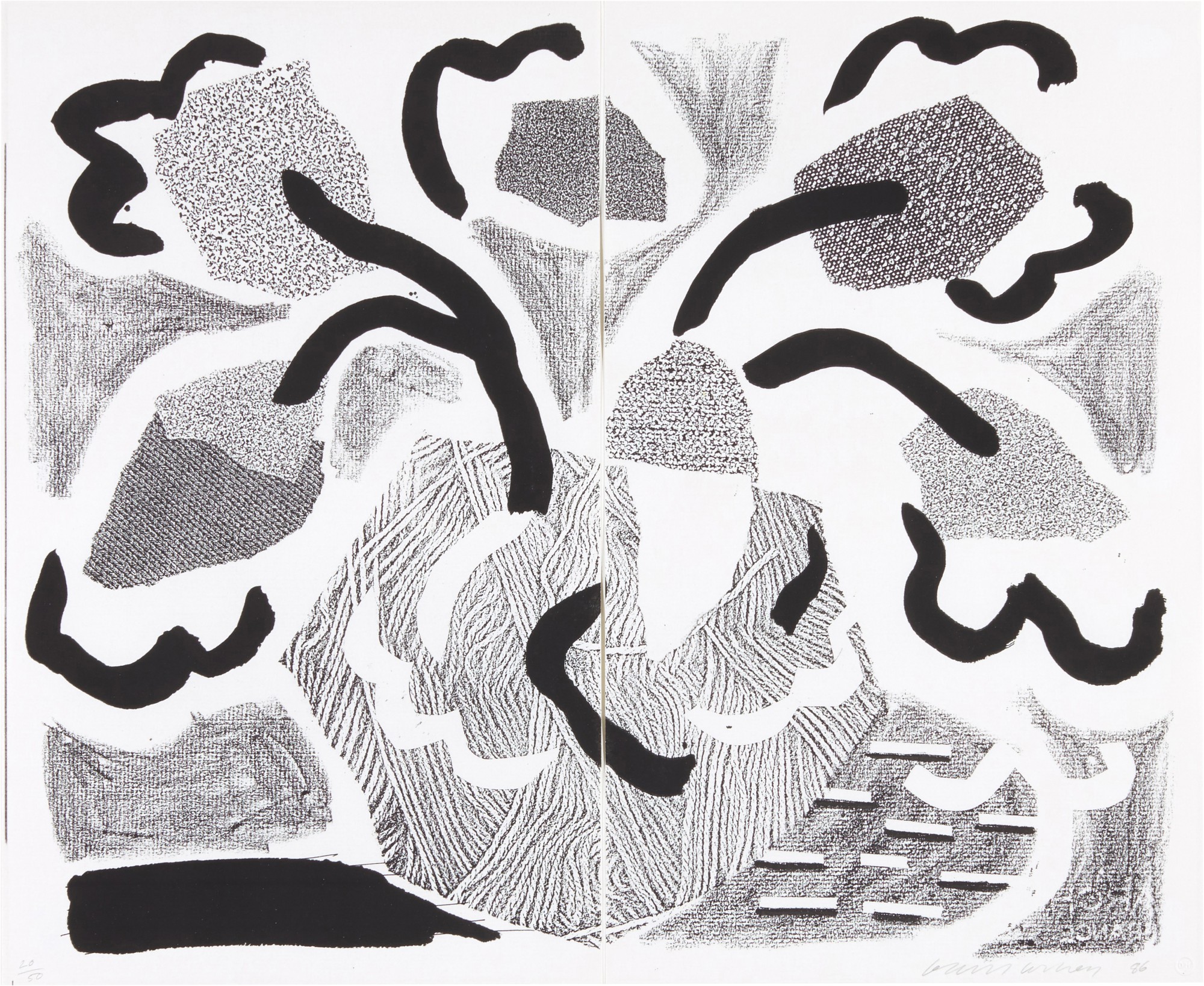 David Hockney - Grey Blooms, May 1986 (MCA Tokyo 305)