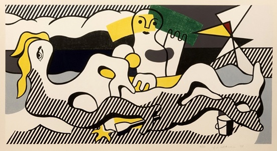 Roy Lichtenstein - At the Beach, from 'The Surrealist Series'