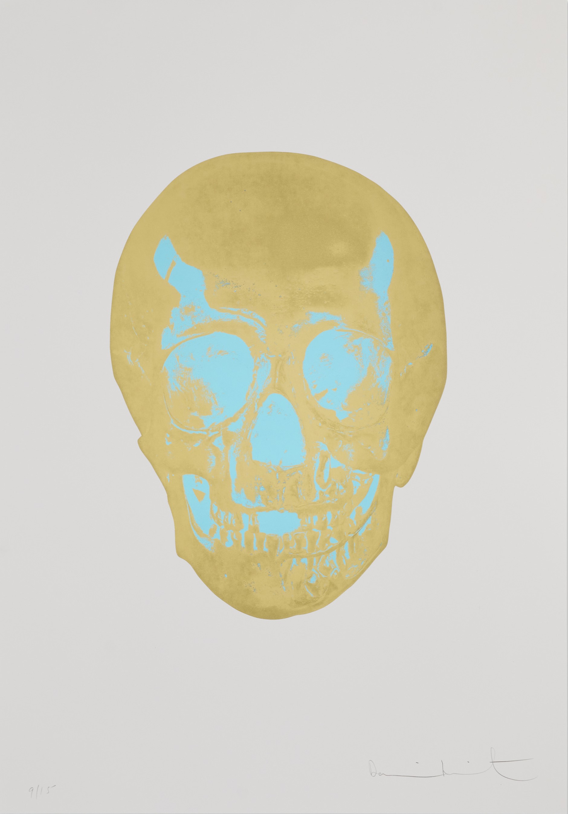 Damien Hirst - The Dead (Oriental Gold/Turquoise Skull)