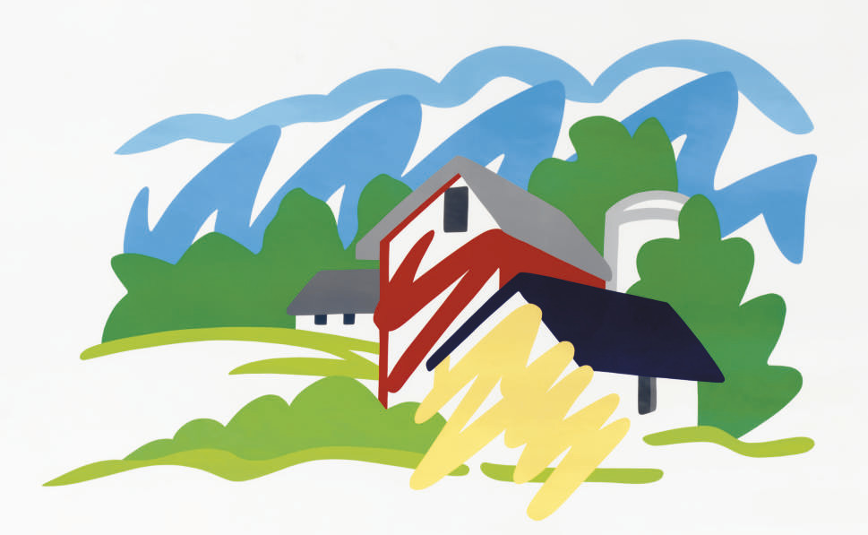Tom Wesselmann - House and Barn in the Distance
