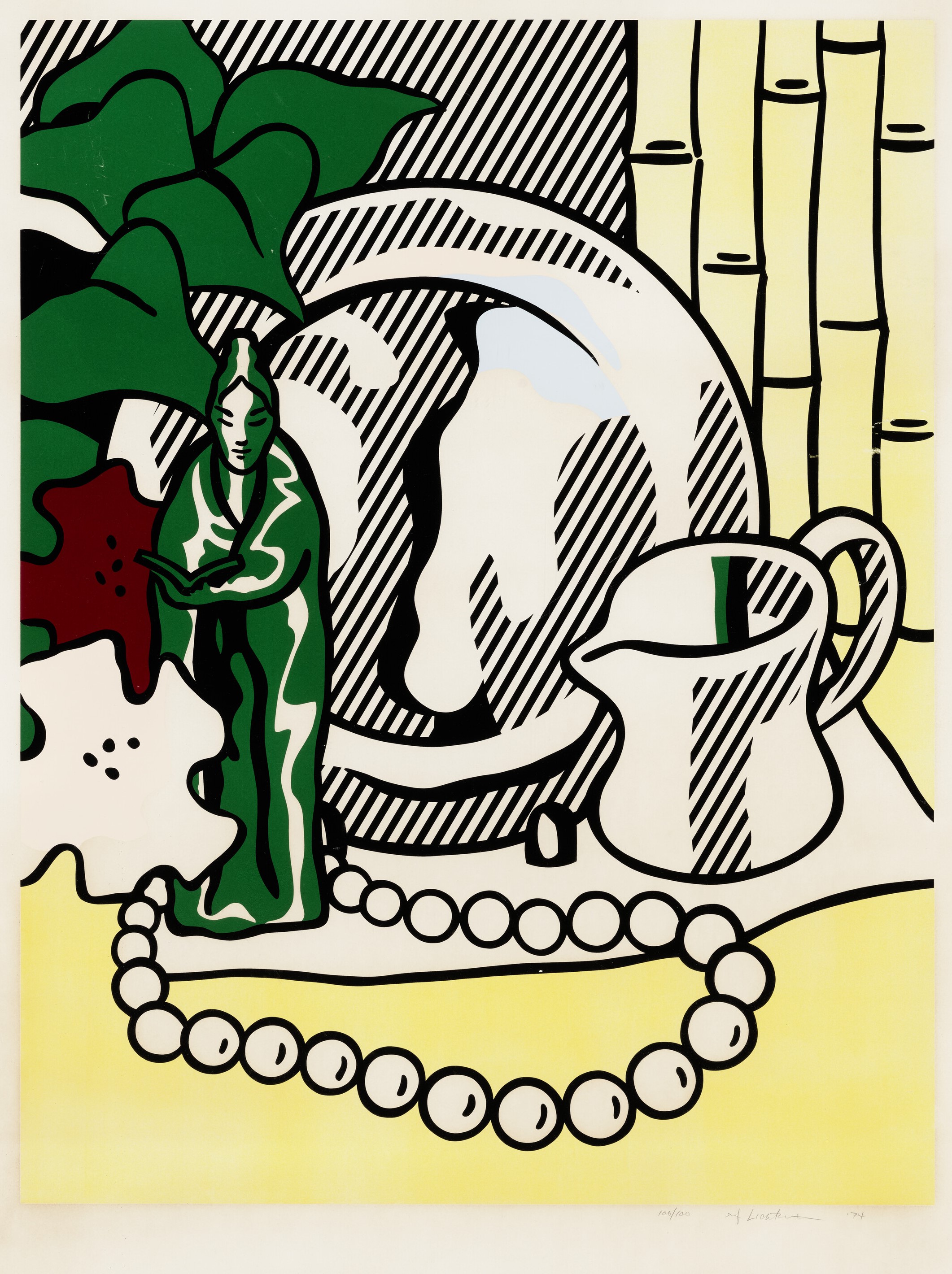 Roy Lichtenstein - Still Life with Figurine, from Six Still Lifes