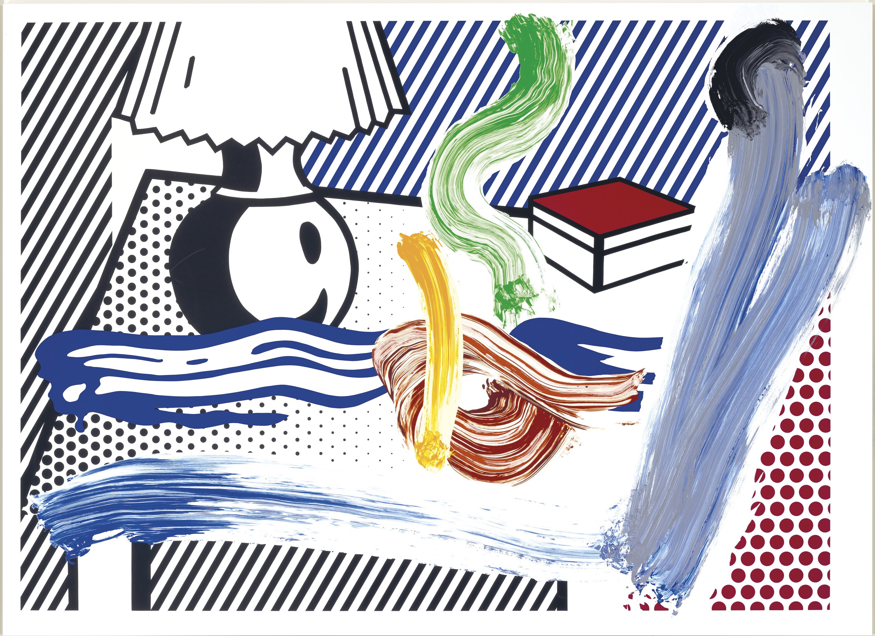 Roy Lichtenstein - Brushstroke Still Life with Lamp