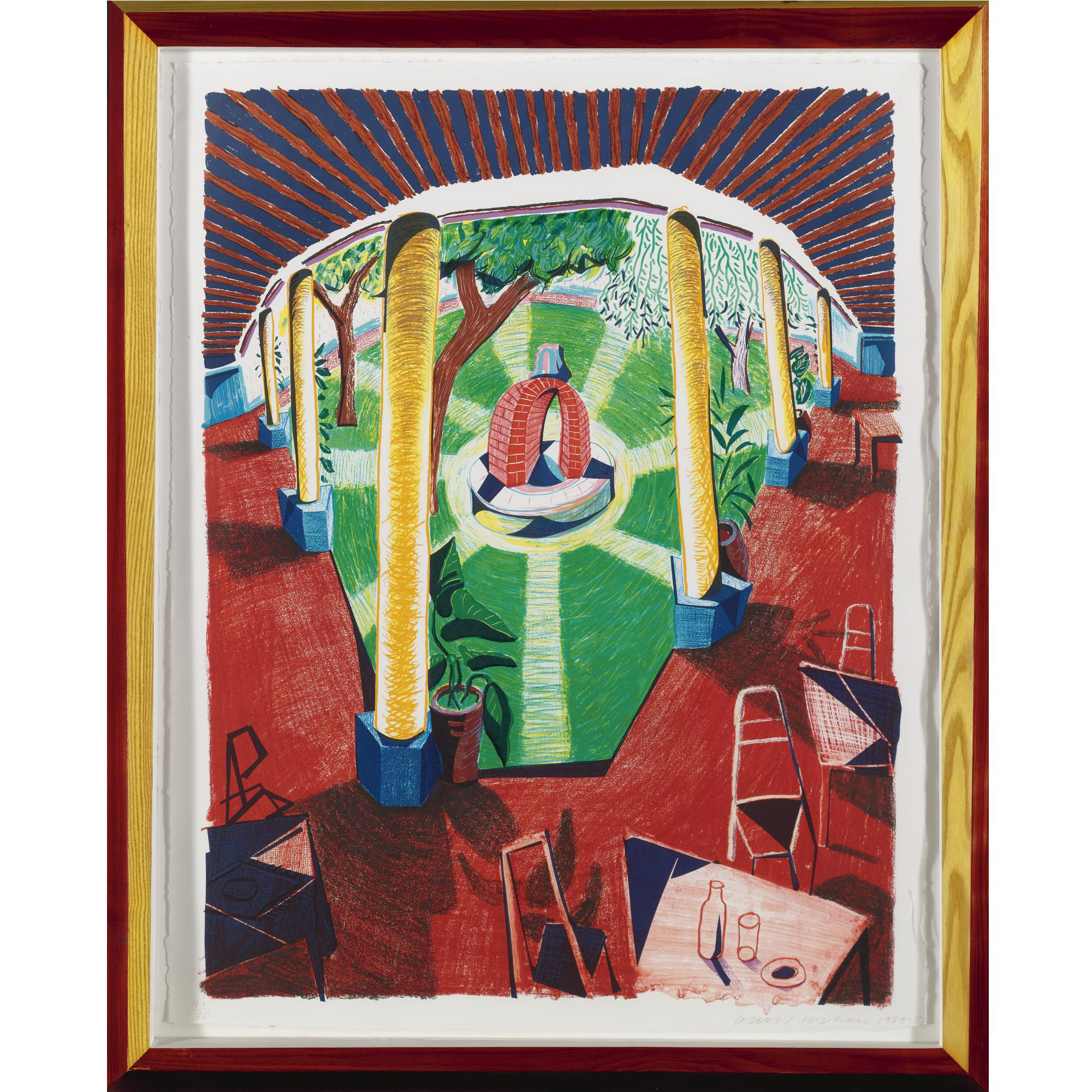 David Hockney - VIEWS OF HOTEL WELL III (T. 282:DH69)