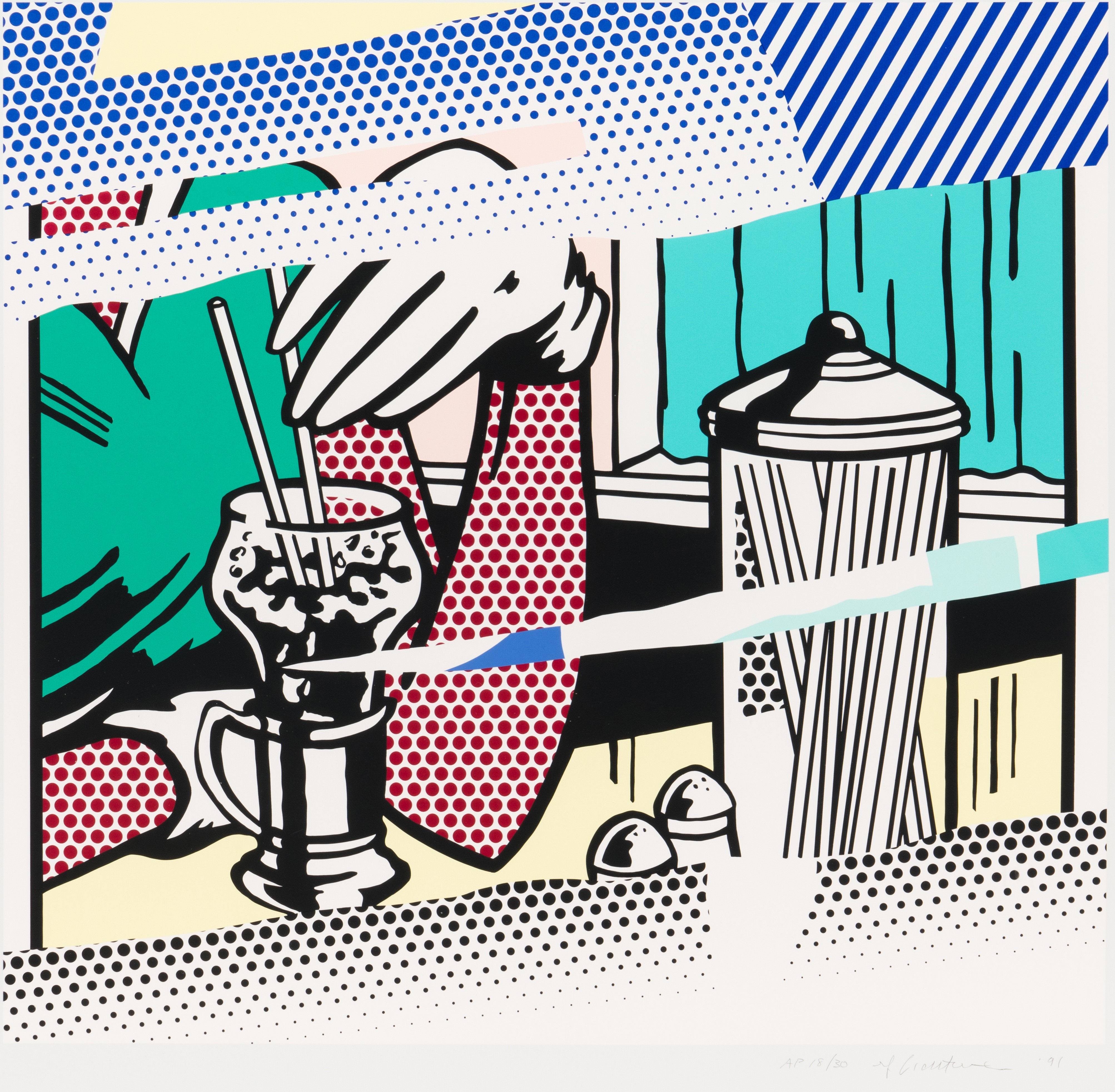 Roy Lichtenstein - Reflections on Soda Fountain