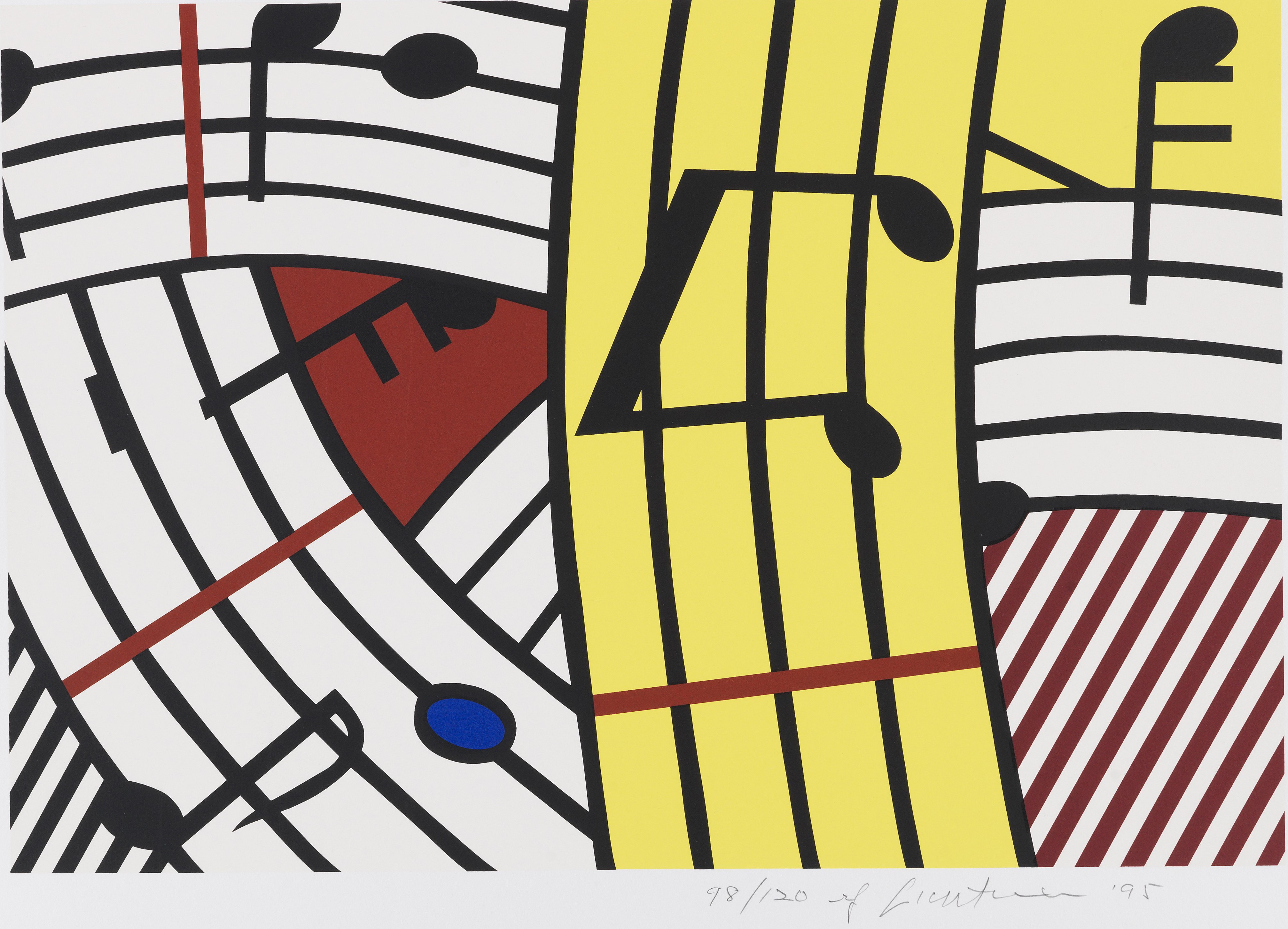 Roy Lichtenstein - Composition IV