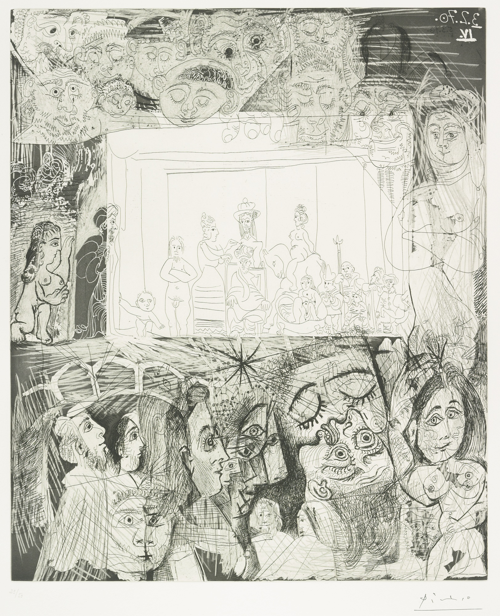 Pablo Picasso - Ecce Homo, d'Après Rembrandt