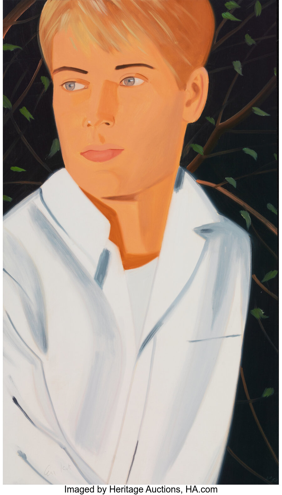 Alex Katz - Eric, from the White Shirt Portfolio