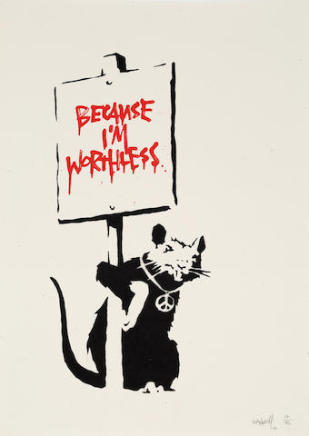 Banksy - Because I'm Worthless