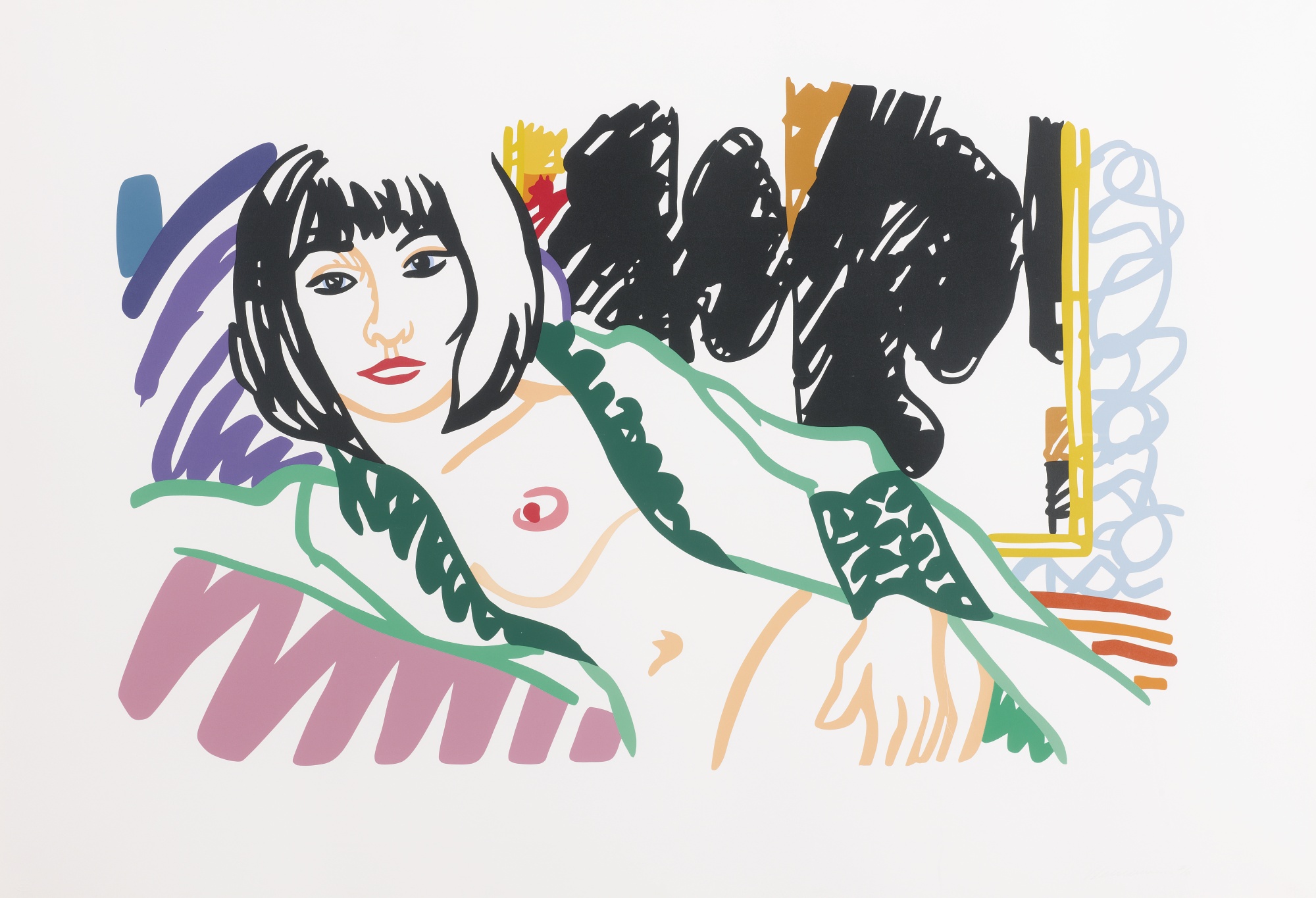 Tom Wesselmann - Monica in Robe with Motherwell