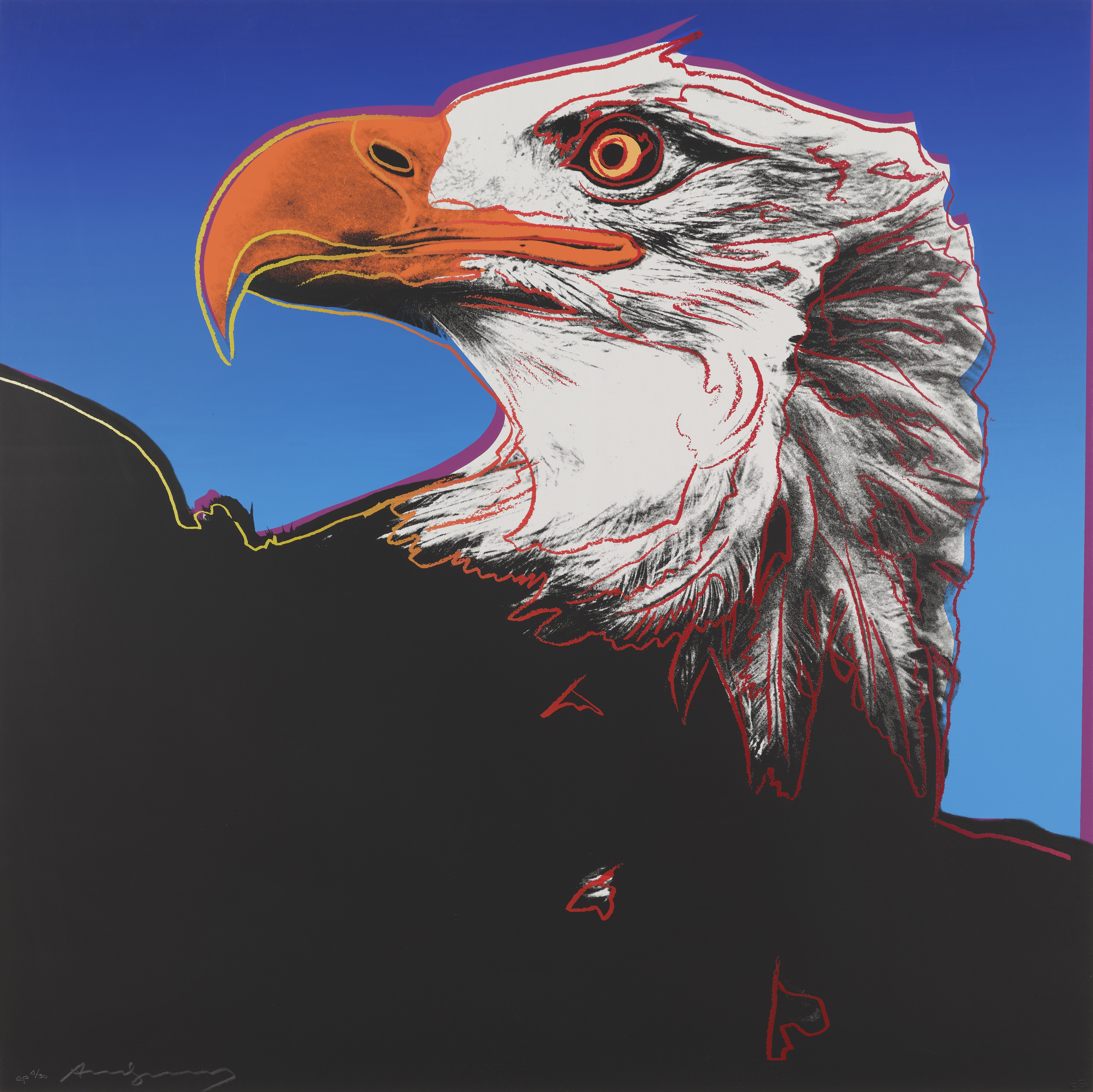 Andy Warhol - Bald Eagle, from Endangered Species (F. & S. 296)