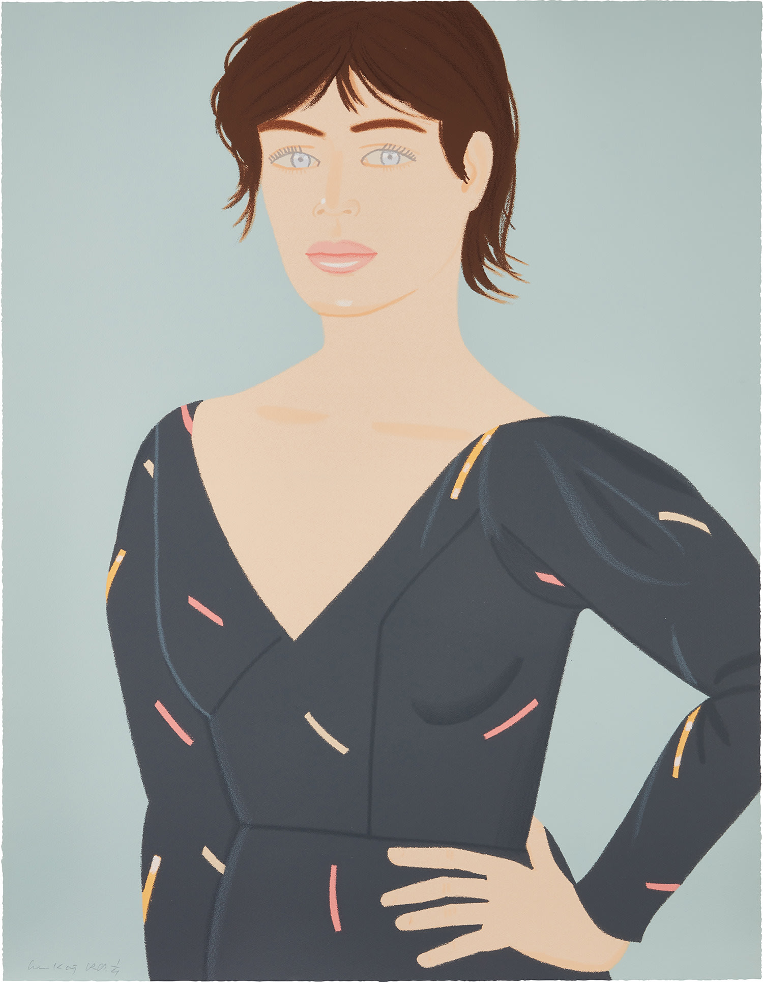 Alex Katz - Gray Dress (Laura) (S. 262)