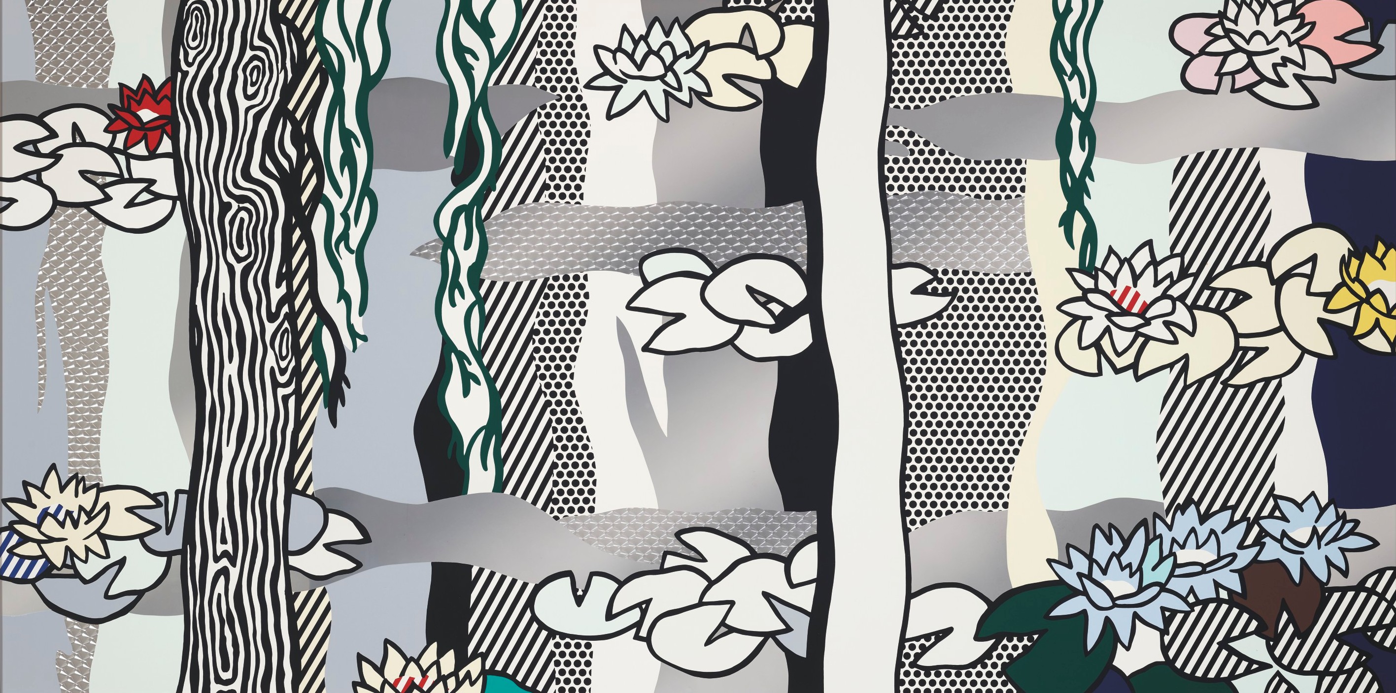 Roy Lichtenstein - Water Lilies with Willows