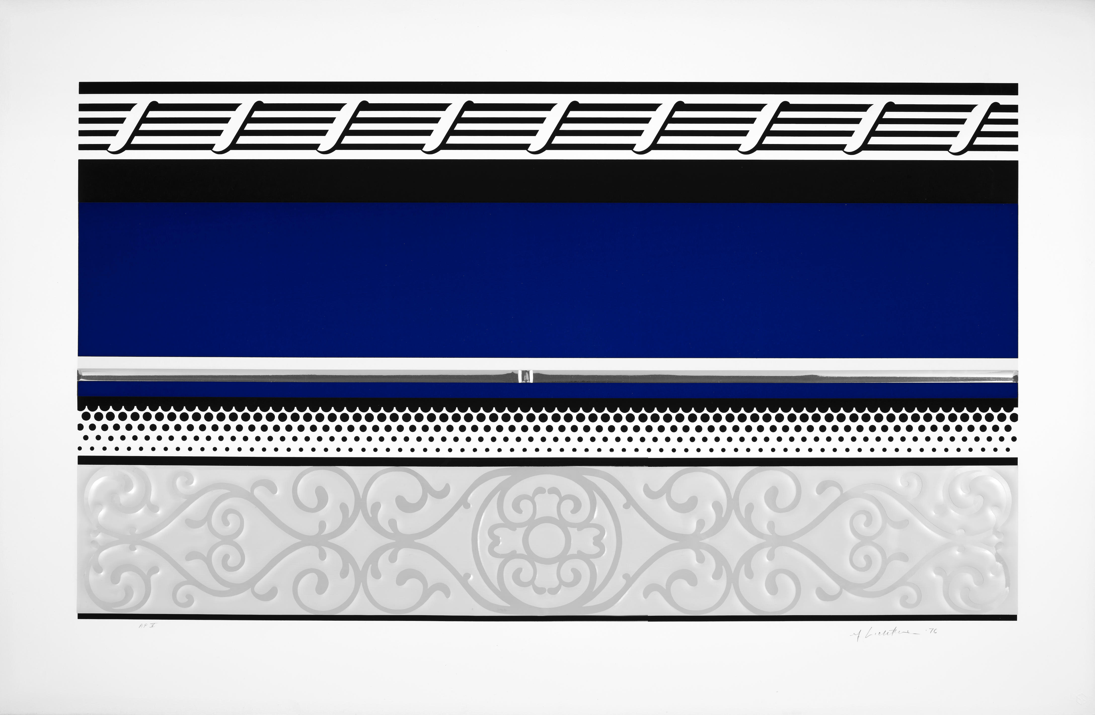 Roy Lichtenstein - Entablature III, from Entablature Series (Corlett 140)