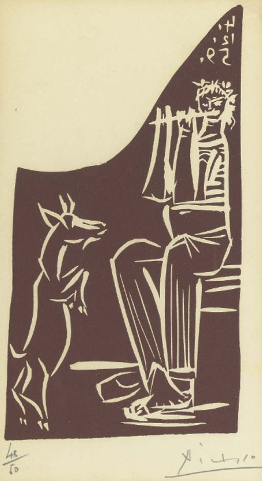Pablo Picasso - Faune et Chèvre (B. 949; Ba. 1267)
