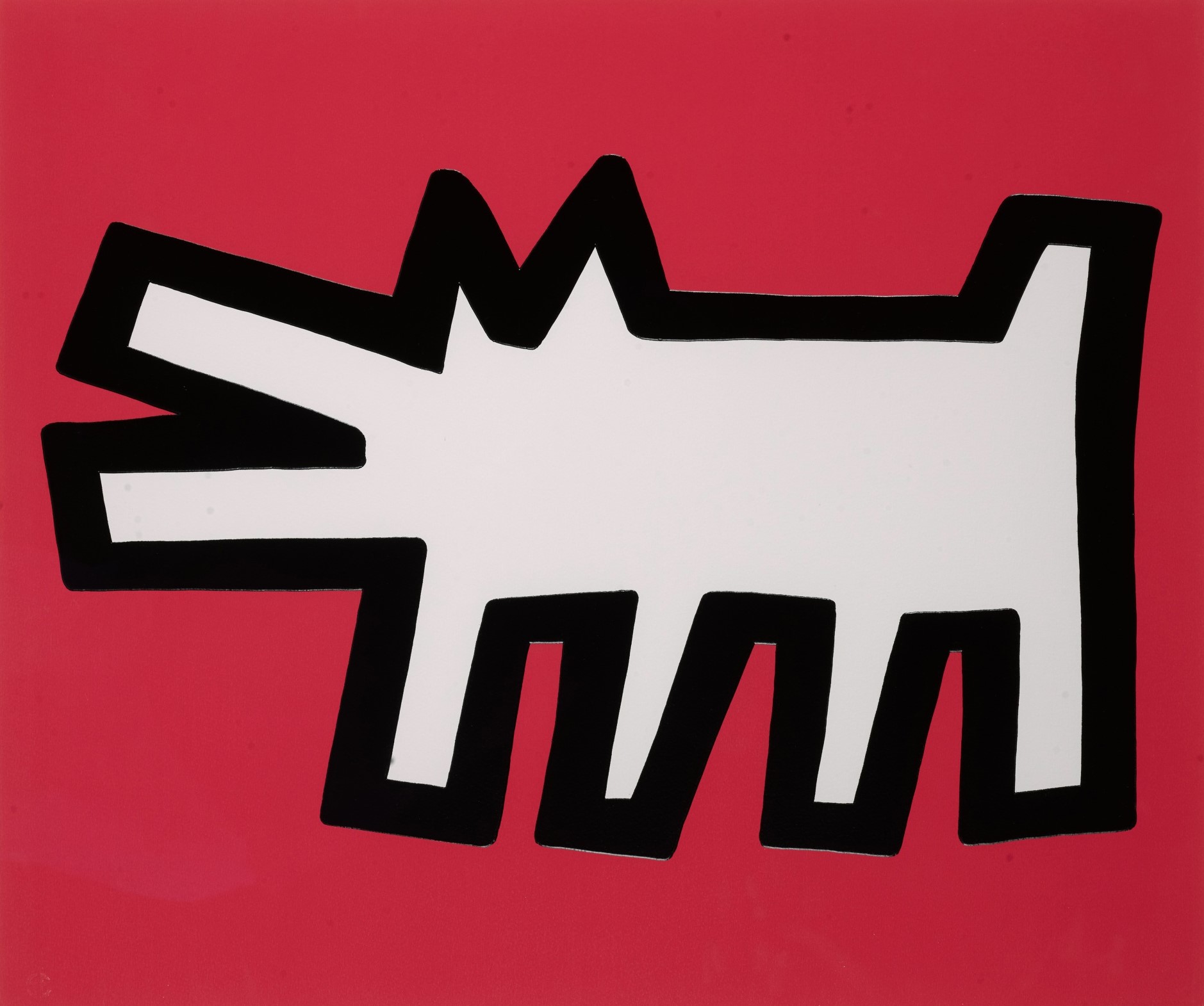 Keith Haring - Barking Dog, from Icons (Littmann p. 171)