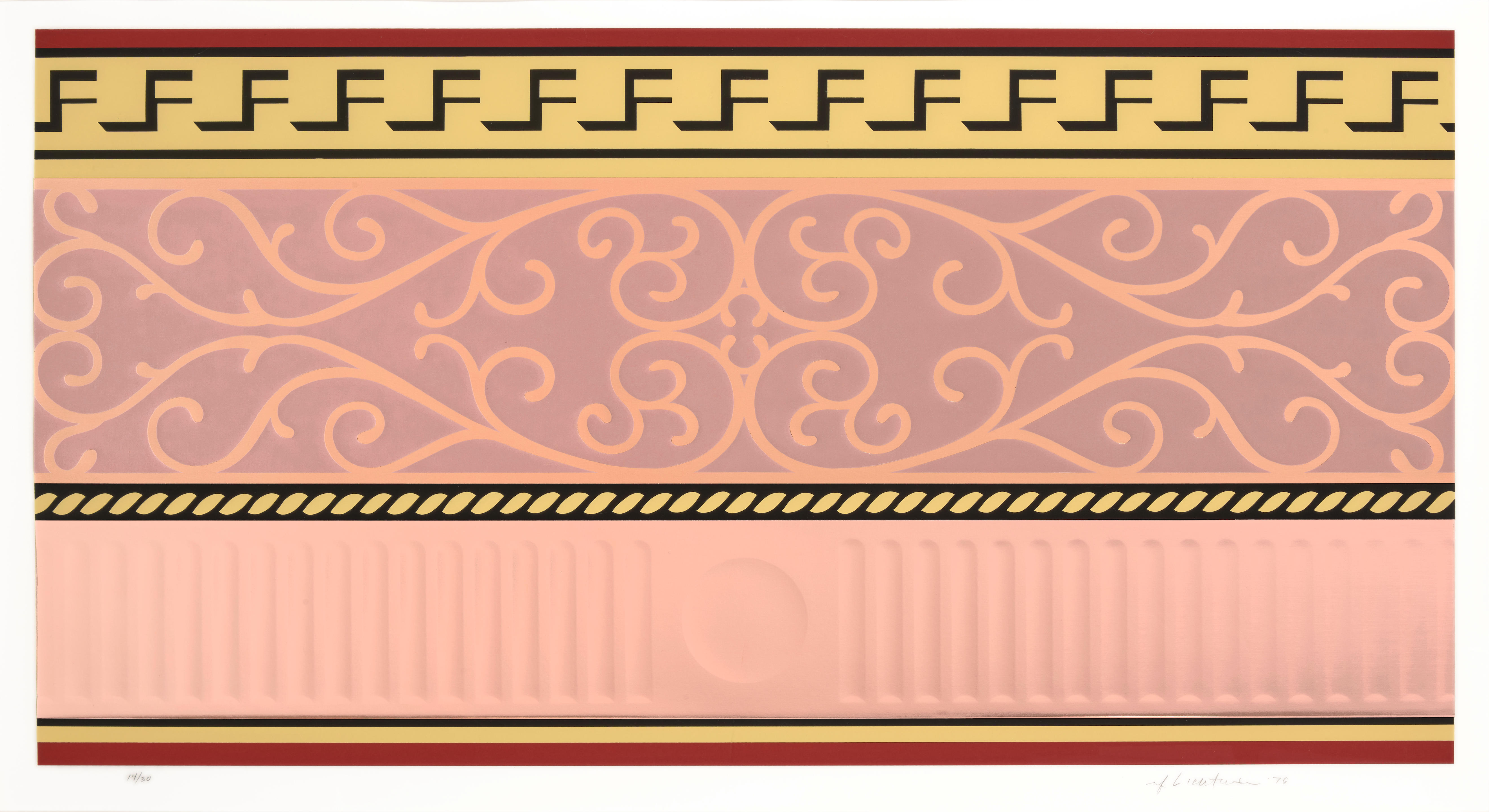 Roy Lichtenstein - Entablature II, from Entablature Series (Corlett 139)