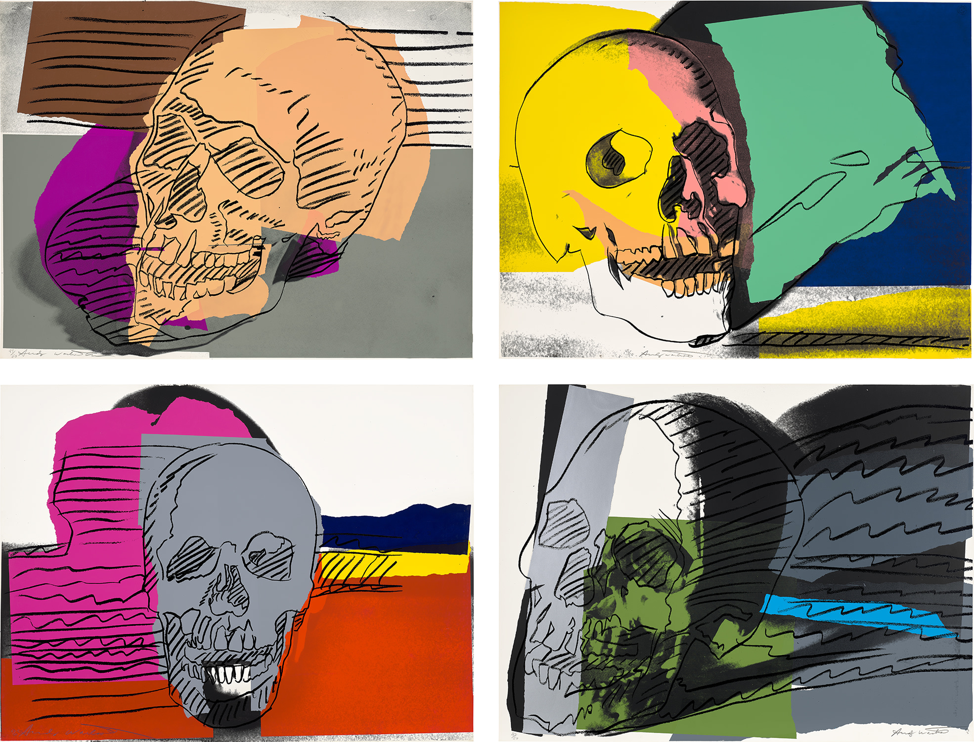 Andy Warhol - Skulls (F. & S. II.157-160)
