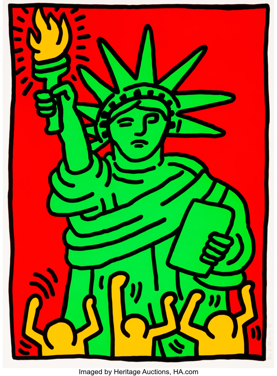 Keith Haring - Statue of Liberty