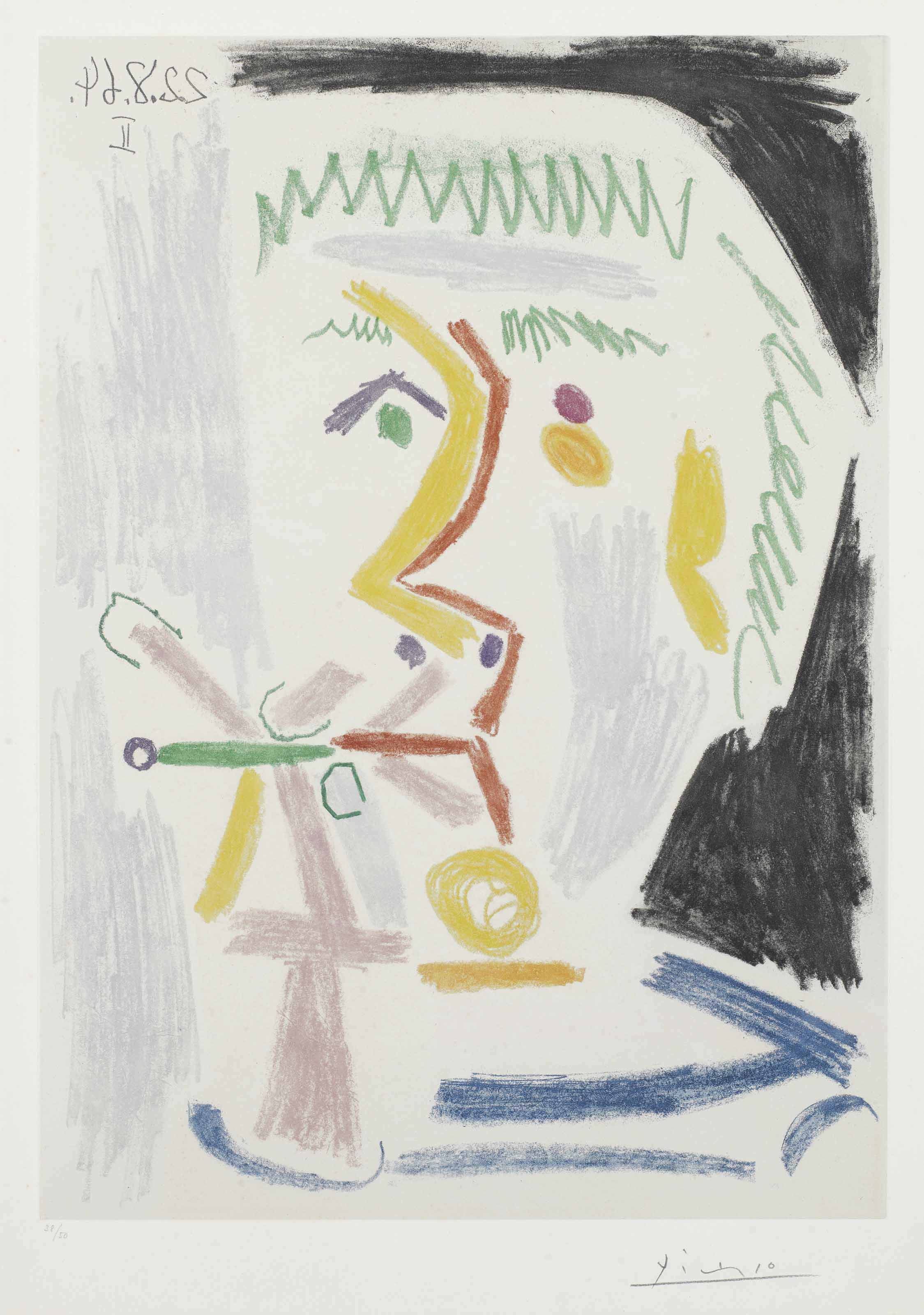 Pablo Picasso - Fumeur à la cigarette verte