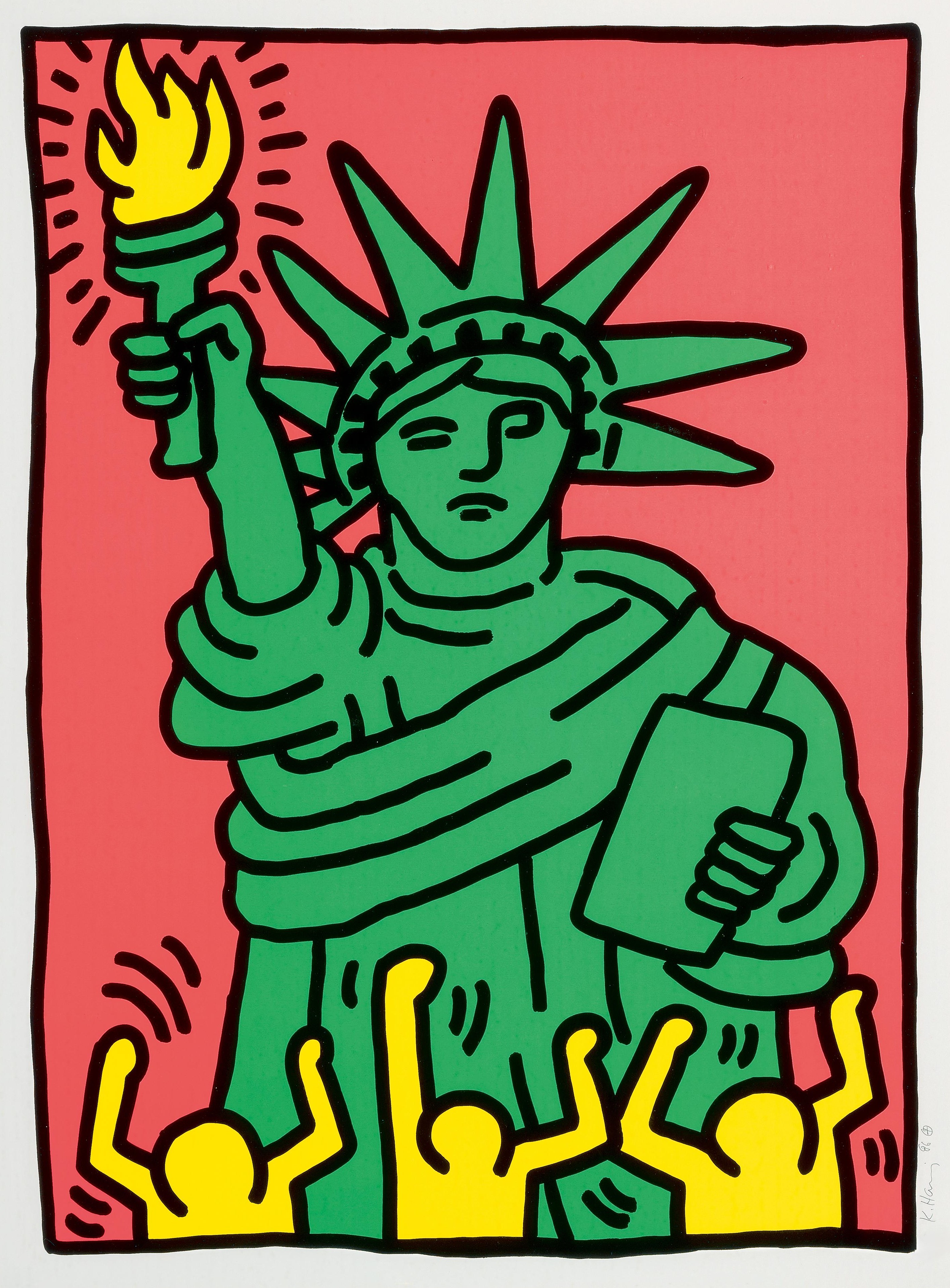 Keith Haring - Statue of Liberty (Littmann p. 63)