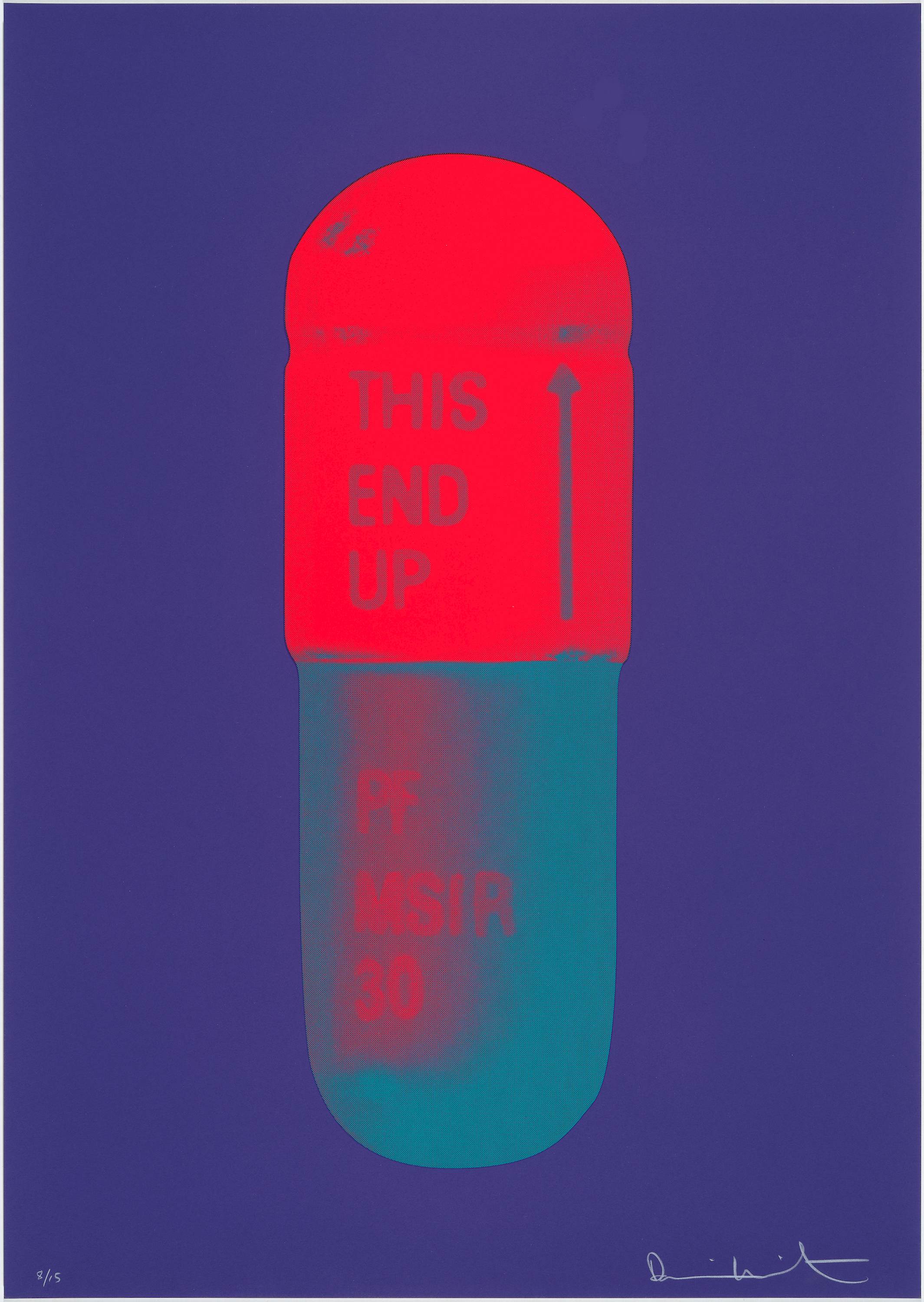 Damien Hirst - The Cure (violet/electric red/powder blue)