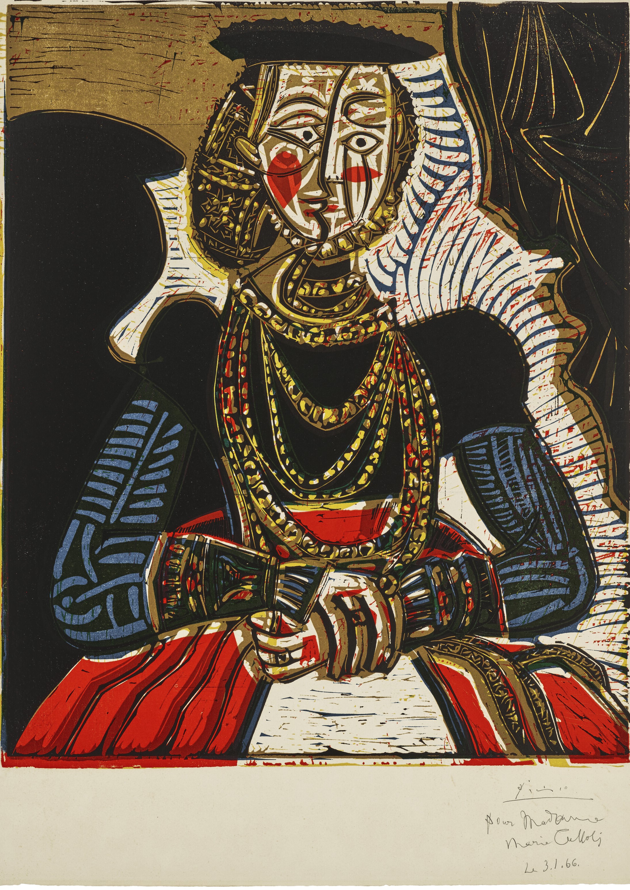 Pablo Picasso - Buste de femme d'après Cranach le Jeune