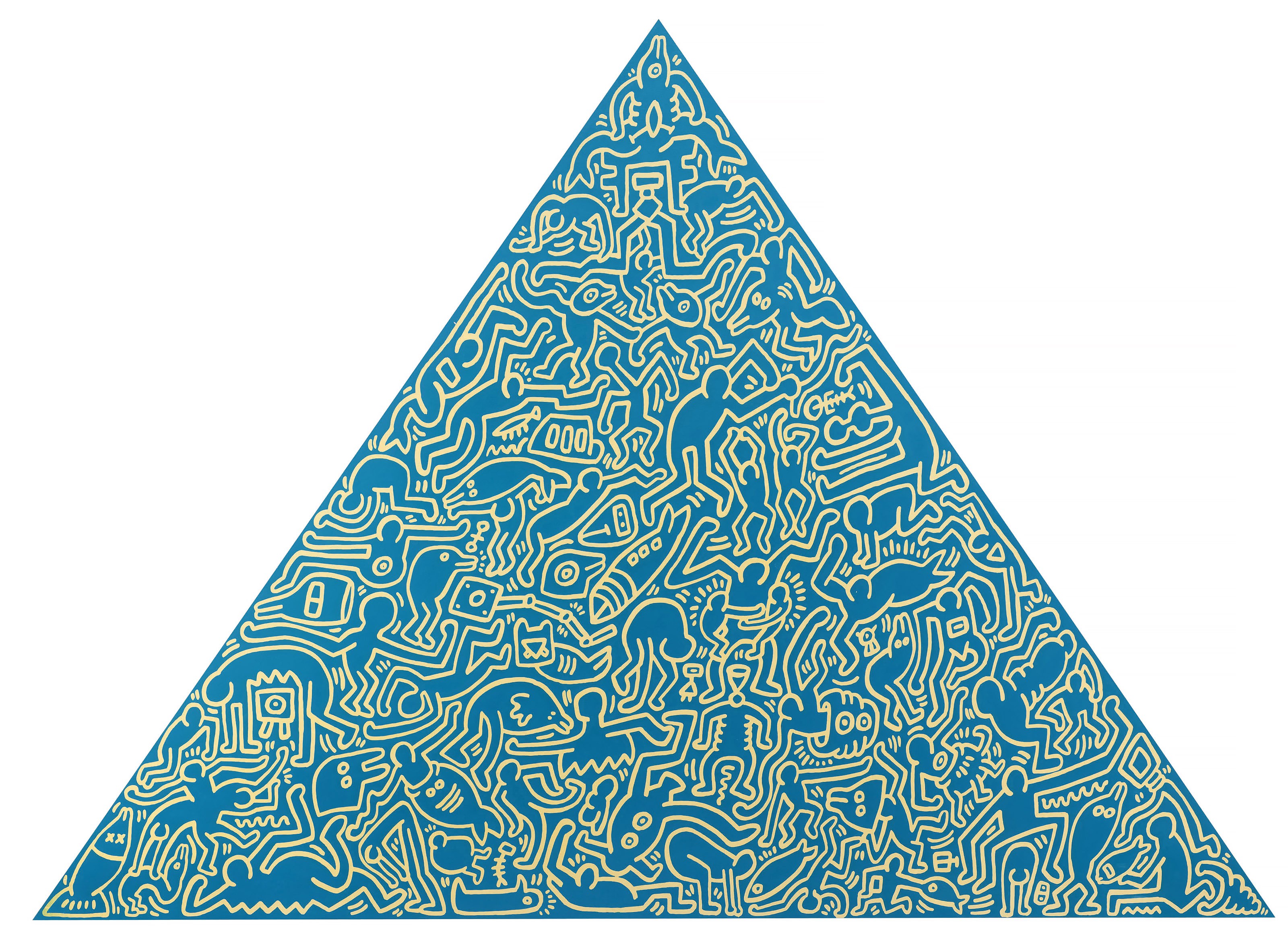 Keith Haring - Pyramids : one print