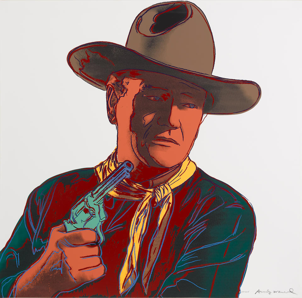 Andy Warhol - John Wayne, from Cowboys and Indians