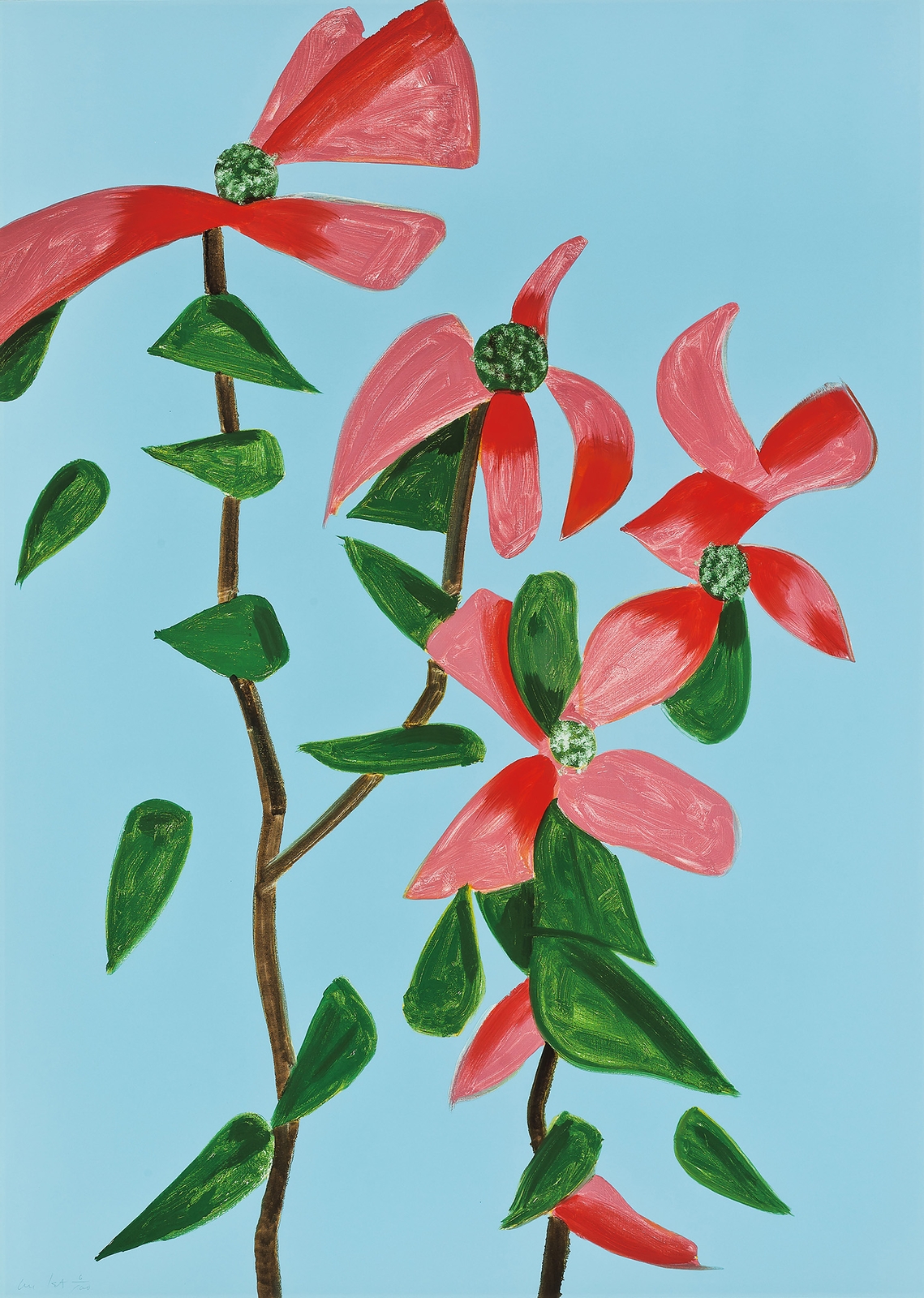 Alex Katz - Red Dogwood 2