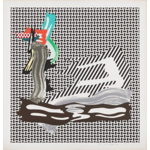 Roy Lichtenstein - Brushstroke on Canvas (Corlett 234)