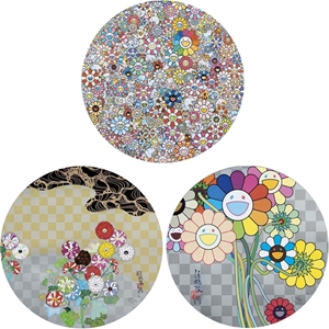 Takashi Murakami - Paradise in a Flower Field/ Kōrin Flowers and Water/ My Sincerity to You