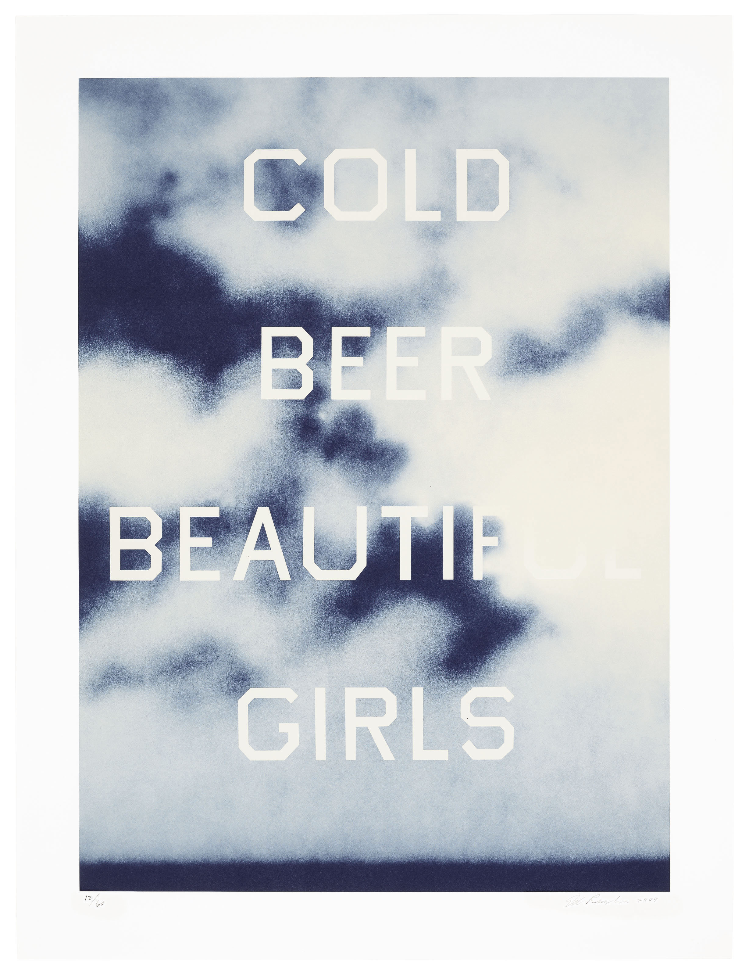 Ed Ruscha - Cold Beer Beautiful Girls