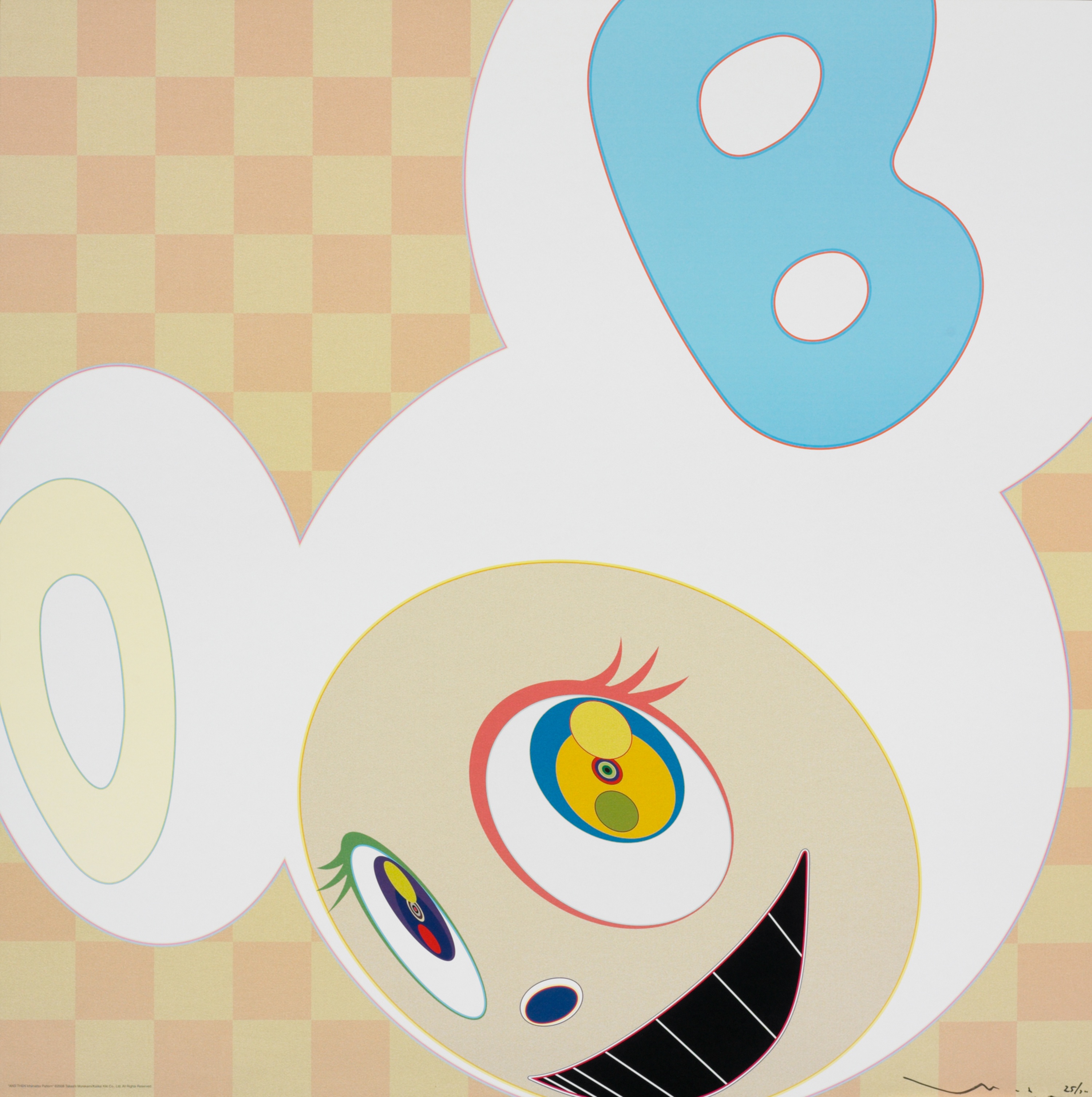 Takashi Murakami - And Then (Ichimatsu pattern)